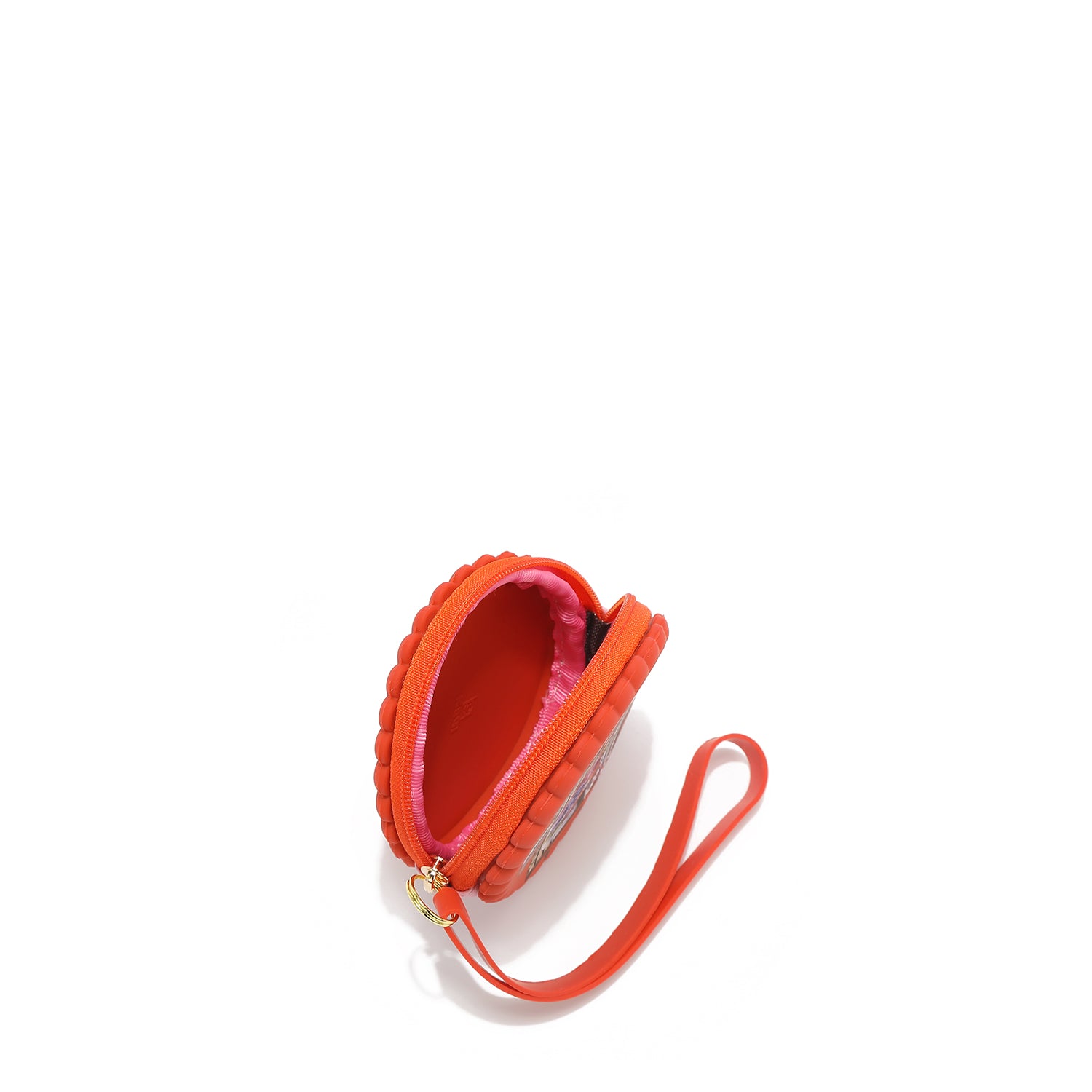 ÉTUI ROND EN SILICONE AVEC BRACELET (<tc>FAIRY TALE</tc> ROSE)