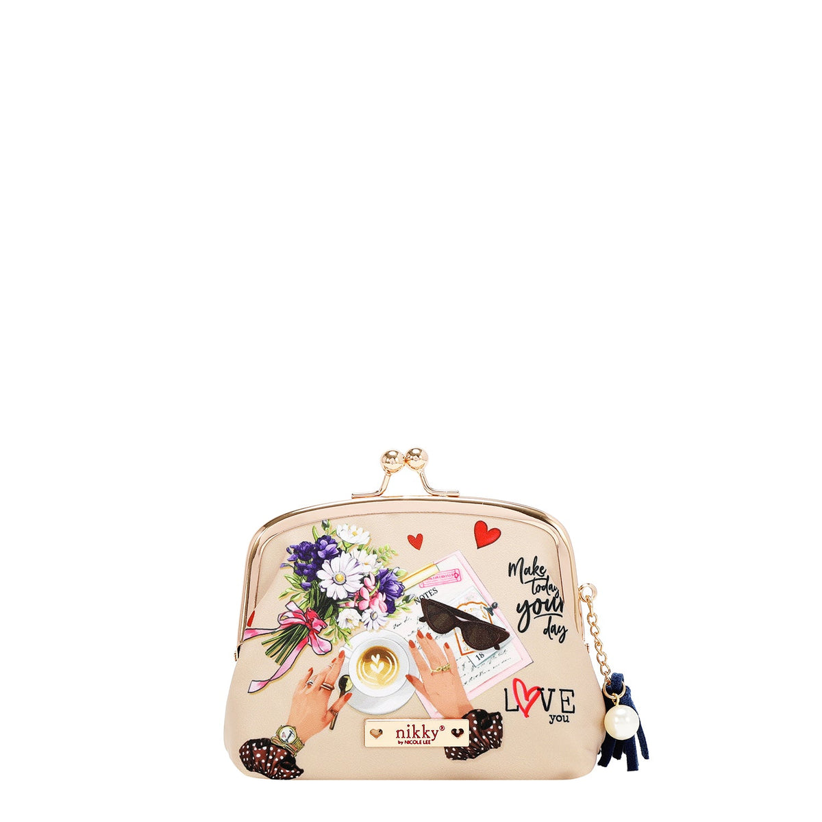 BOLSA DE COSMÉTICOS CON BESO BLOQUEADO (TU RECUERDO)