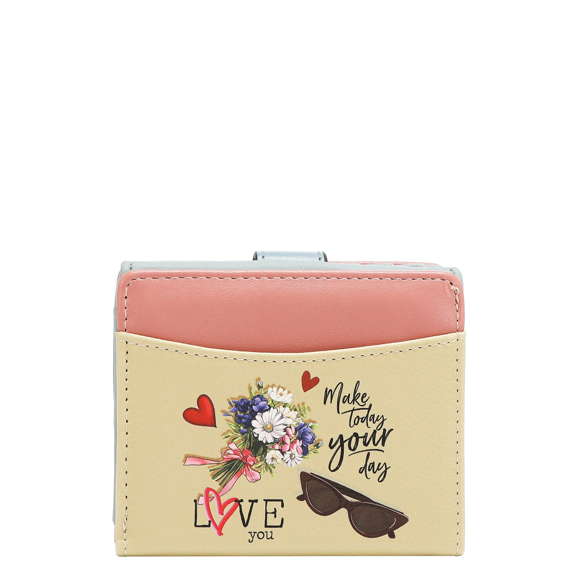 CARTERA COMPACTA CON BOTON DE CORAZON (TU RECUERDO)