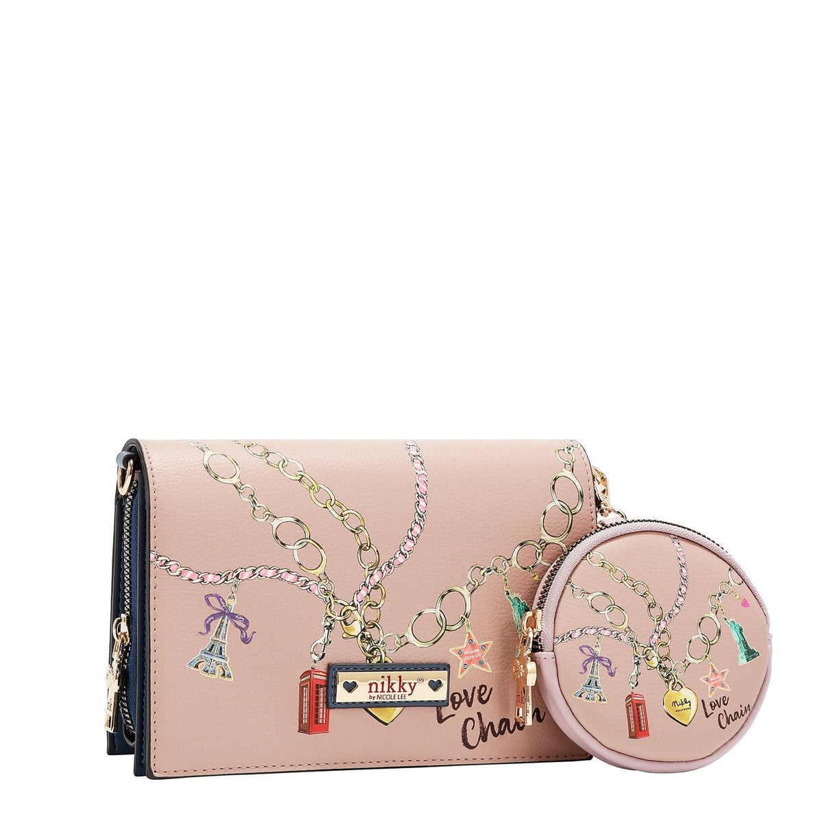 BORSA A TRACOLLA IN 2 PEZZI ( CATENA DELL'AMORE)