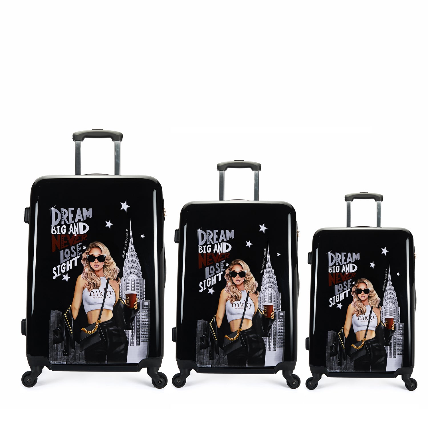 CONJUNTO DE 3 MALAS DE PLÁSTICO ABS <tc>DREAMER</tc>