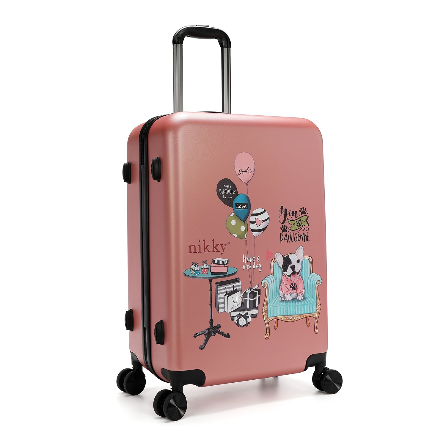 LOT DE 3 VALISES RIGIDES (<tc>PARTY KING</tc>)