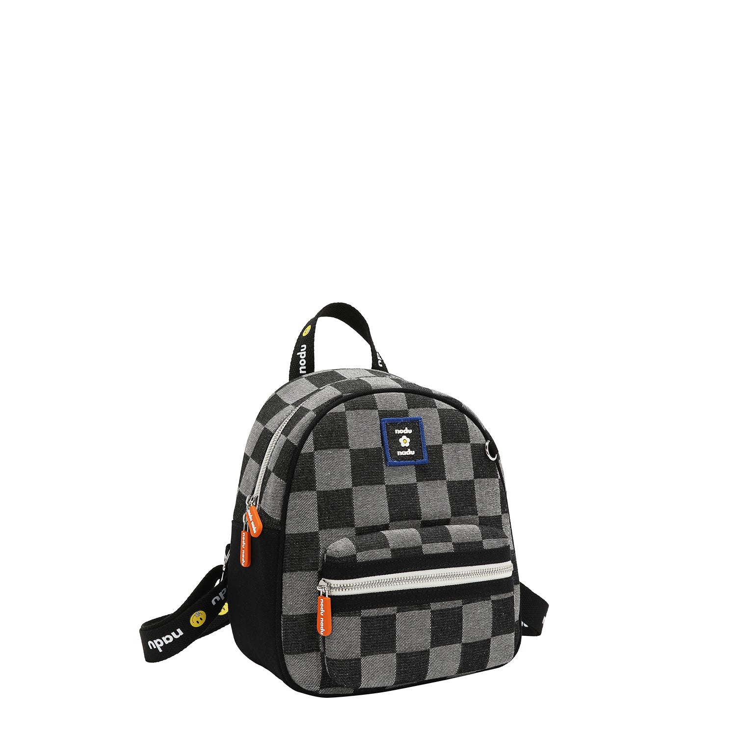 MOCHILA DE CUADROS CORDY (NEGRO)