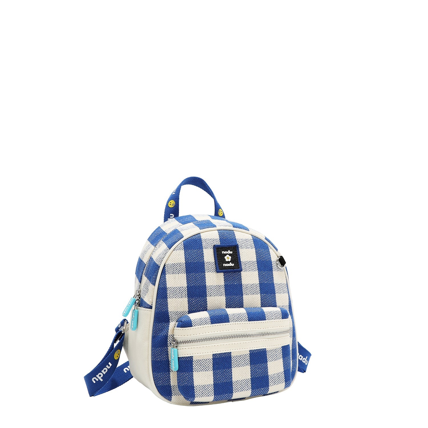 MOCHILA DE CUADROS CORDY (AZUL)