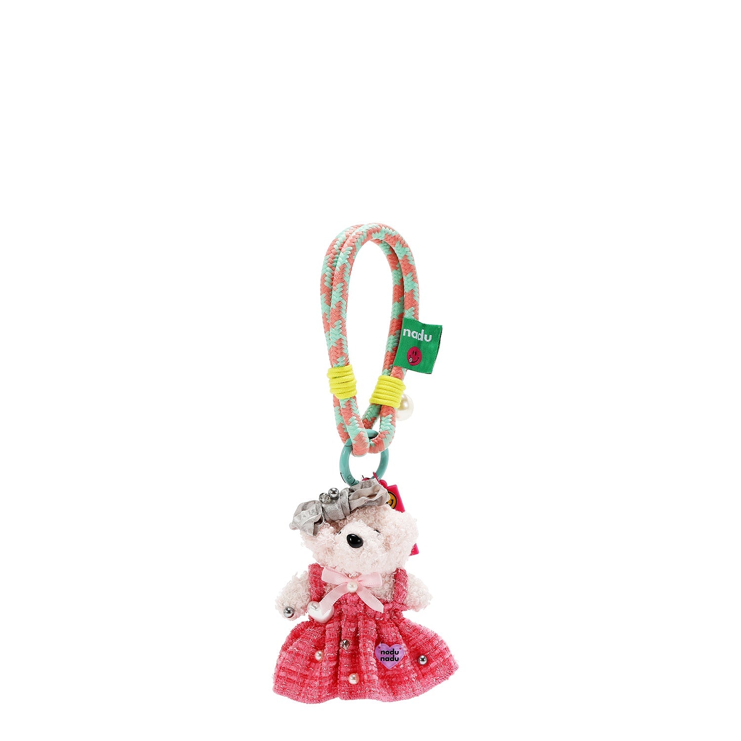 CHARM VESTIDO ROSA "OSO KIKI"