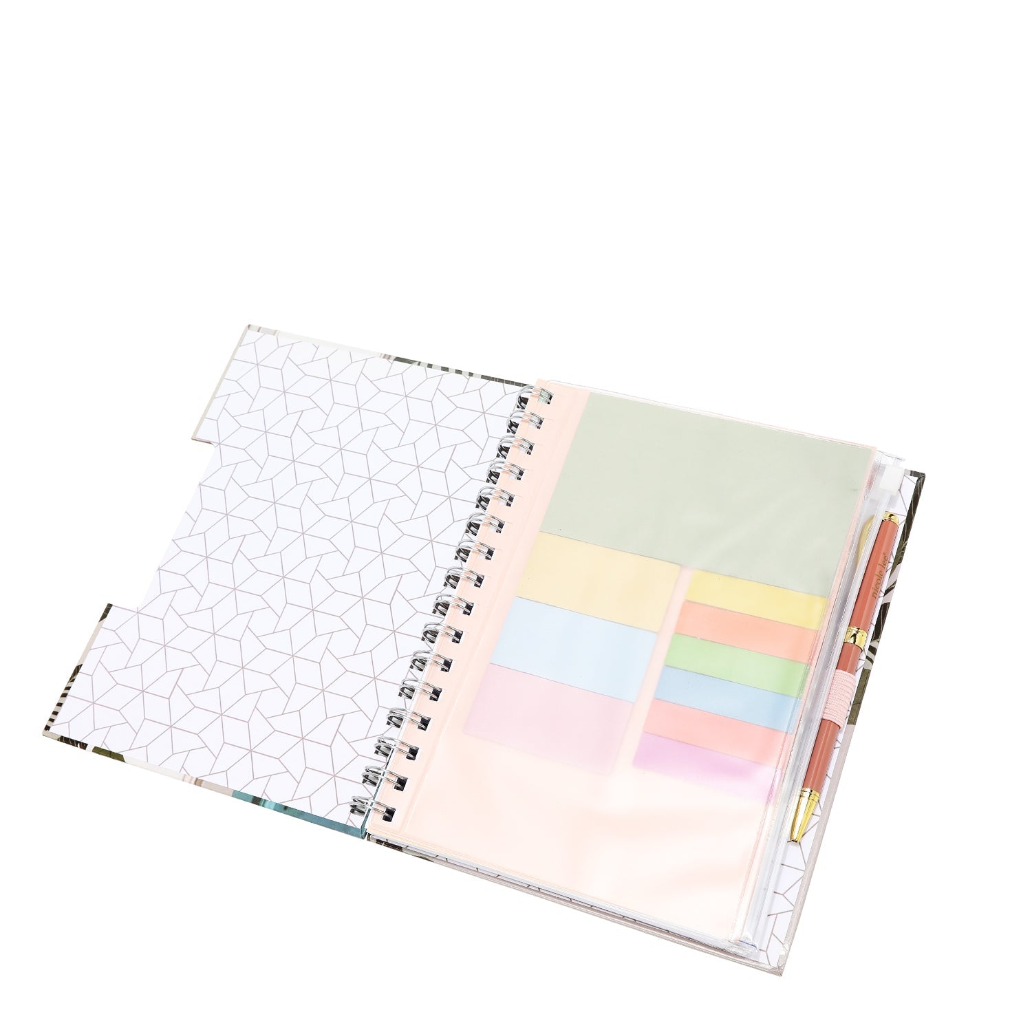 AGENDA ESPIRAL CON BOLSILLO CON CREMALLERA Y NOTAS ADHESIVAS (EMOTION)