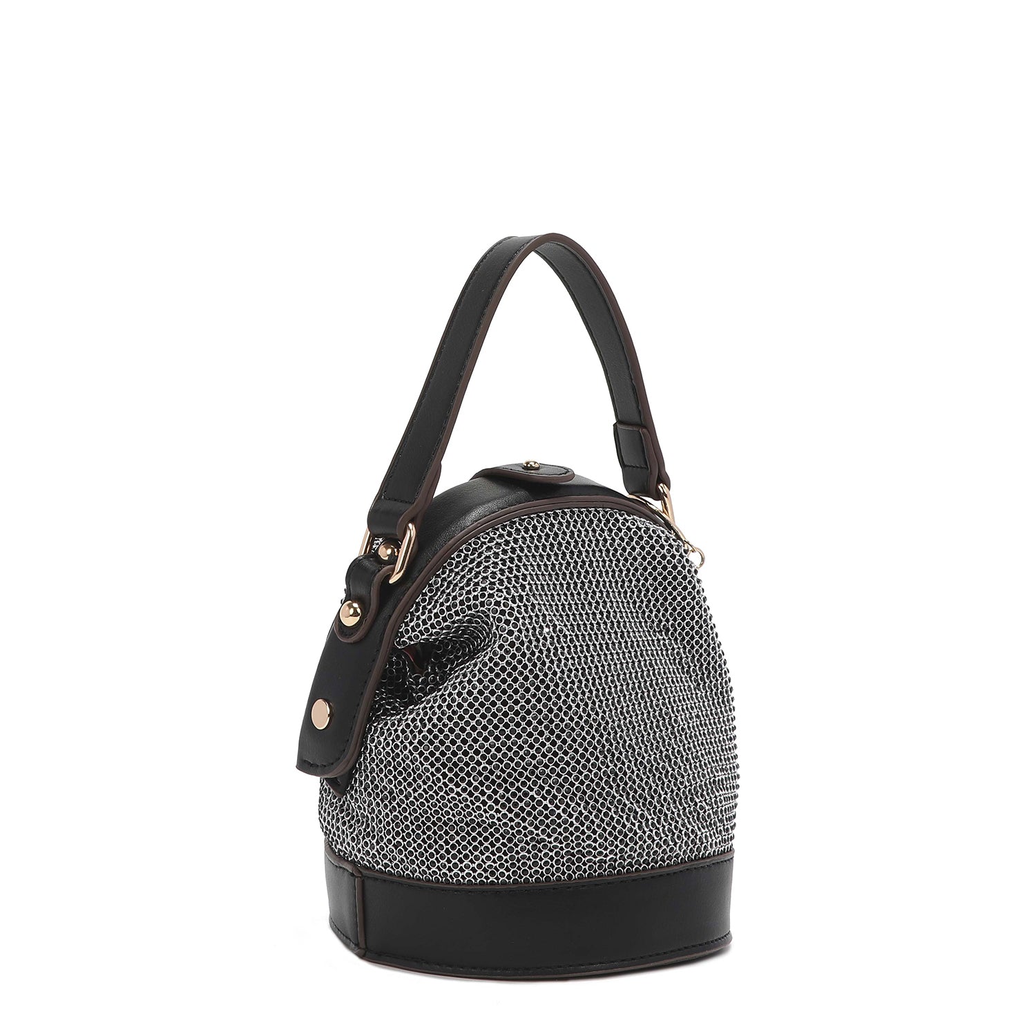 Bandolera with rhinestones "Bianca"