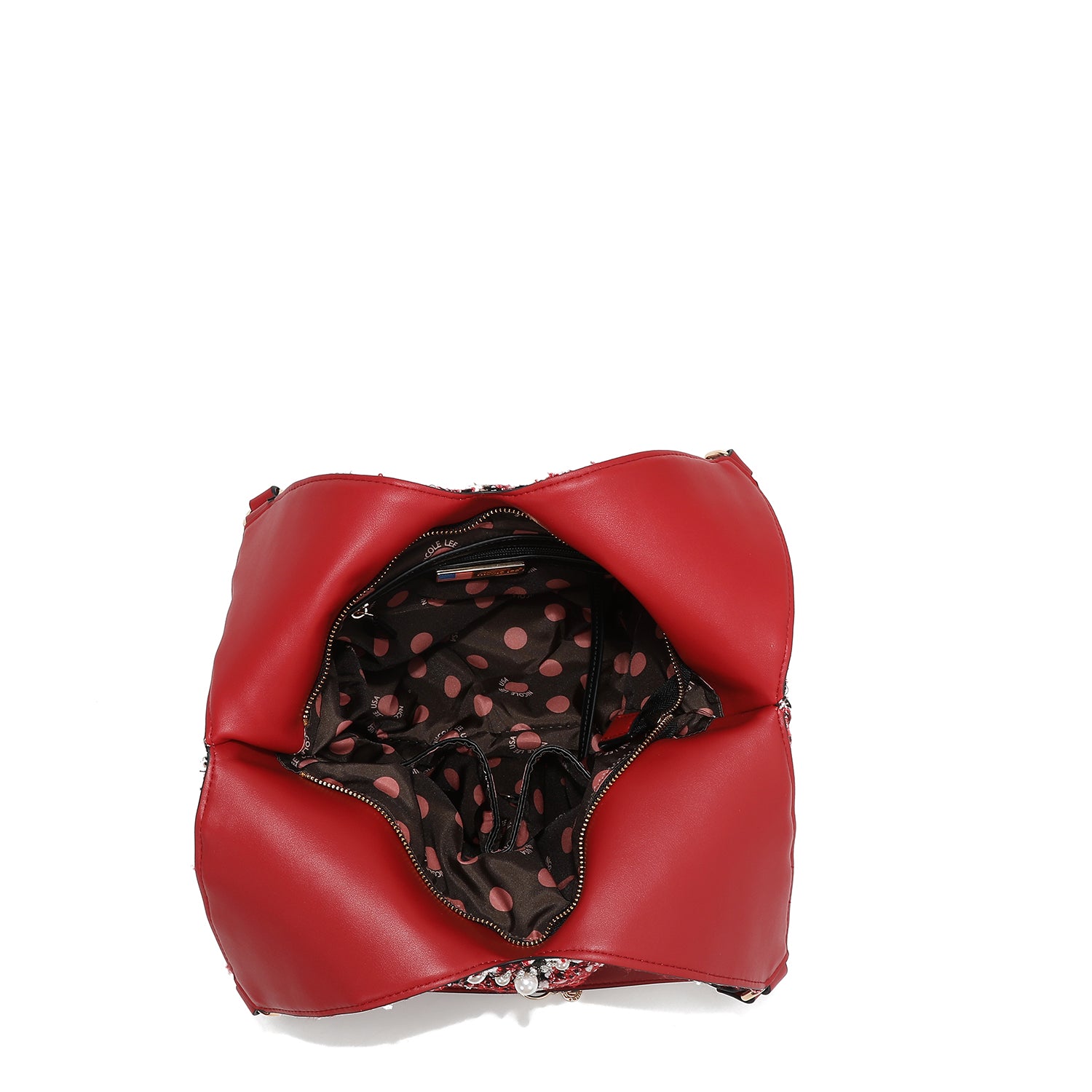 BOLSA HOBO ESTILO TWEED GRANDE (VERDE)