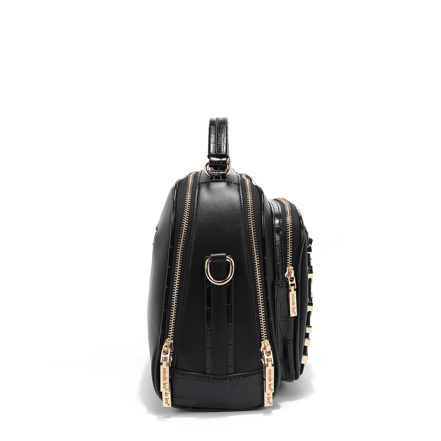 Calista -Handtasche mit oberem Griff (schwarz)