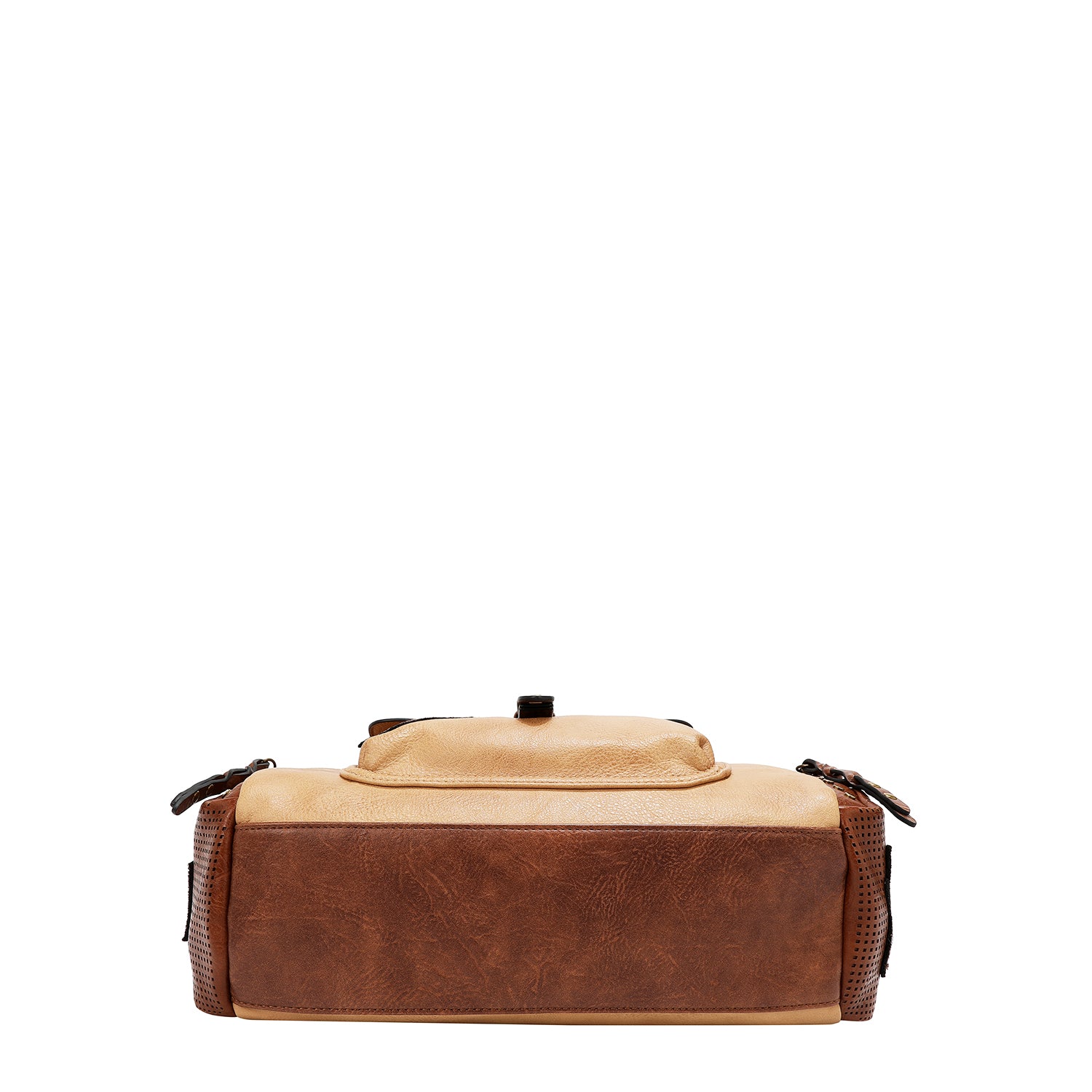 BOLSO VINTAGE BOSTON CON PARCHE (MARRON)