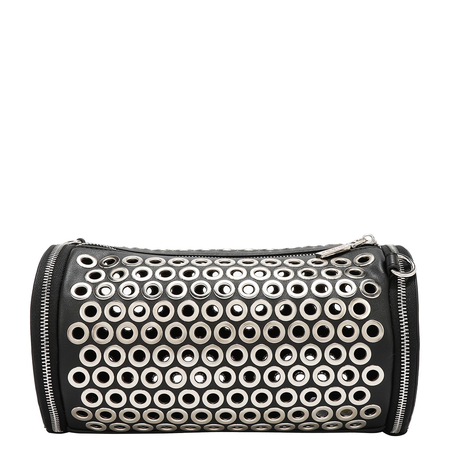 SACO BARRIL COM BORDA EYELETTE (PRETO)