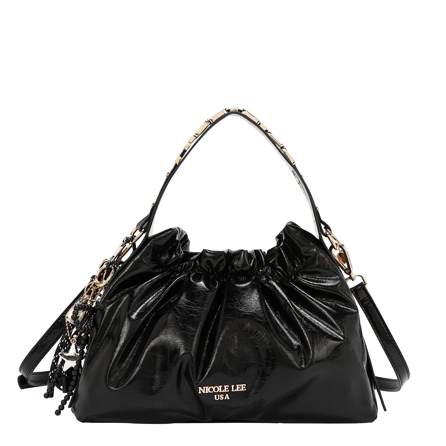 BOLSO DE ASA SUPERIOR SHIMMER LUXX (NEGRO)