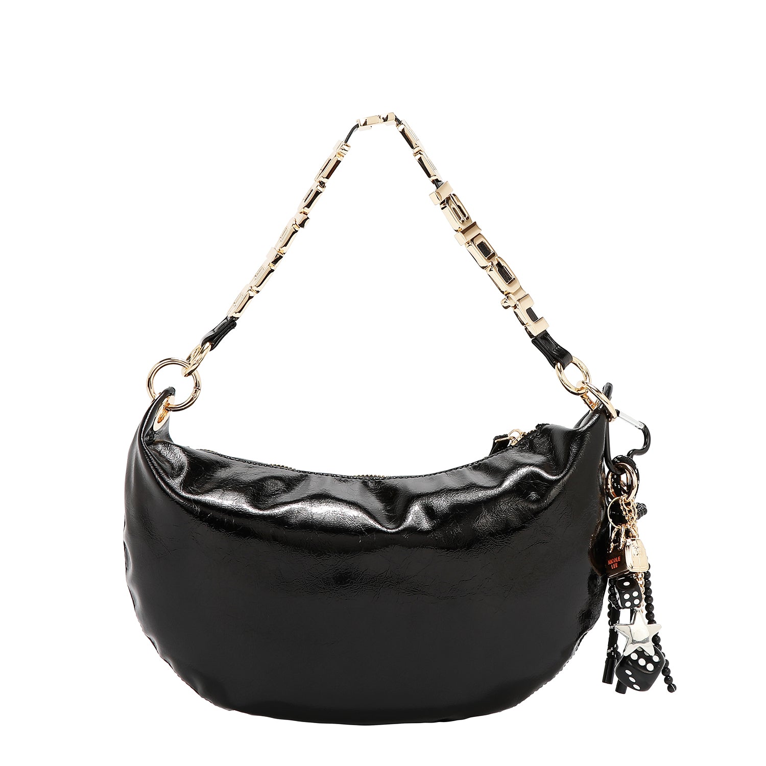 BOLSO DE HOMBRO BRILLANTE LUXE (NEGRO)