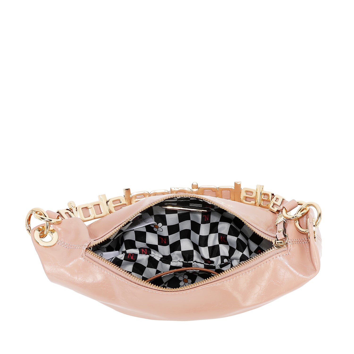 BOLSO DE HOMBRO BRILLANTE LUXE (MARRON)