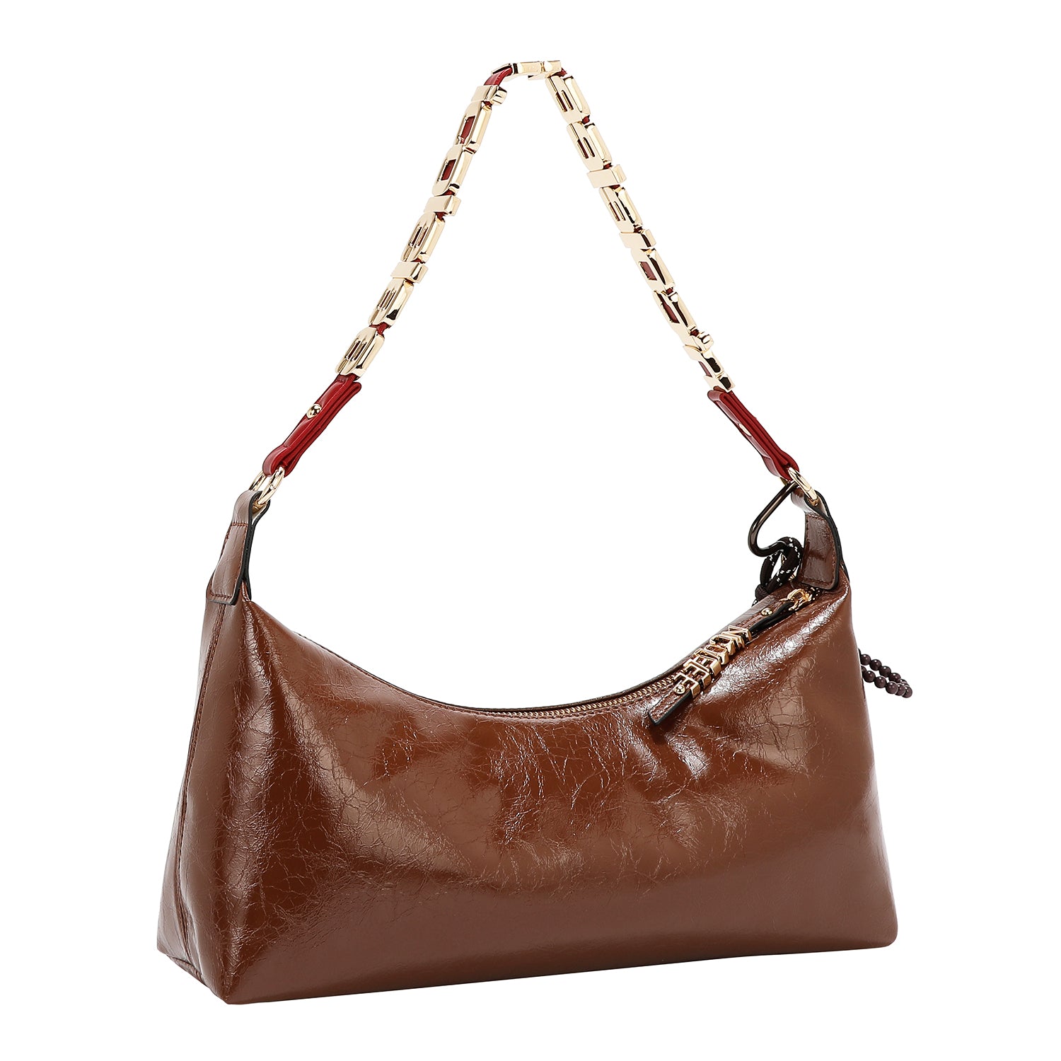 BOLSO DE HOMBRO LUXE SHIMMER (MARRON)
