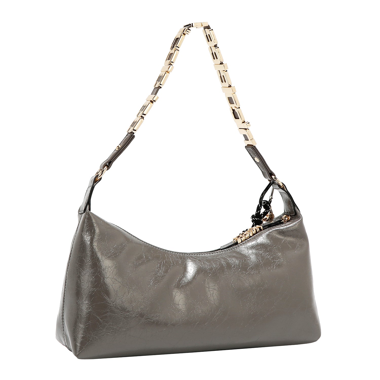 BOLSO DE HOMBRO LUXE SHIMMER (GRIS)