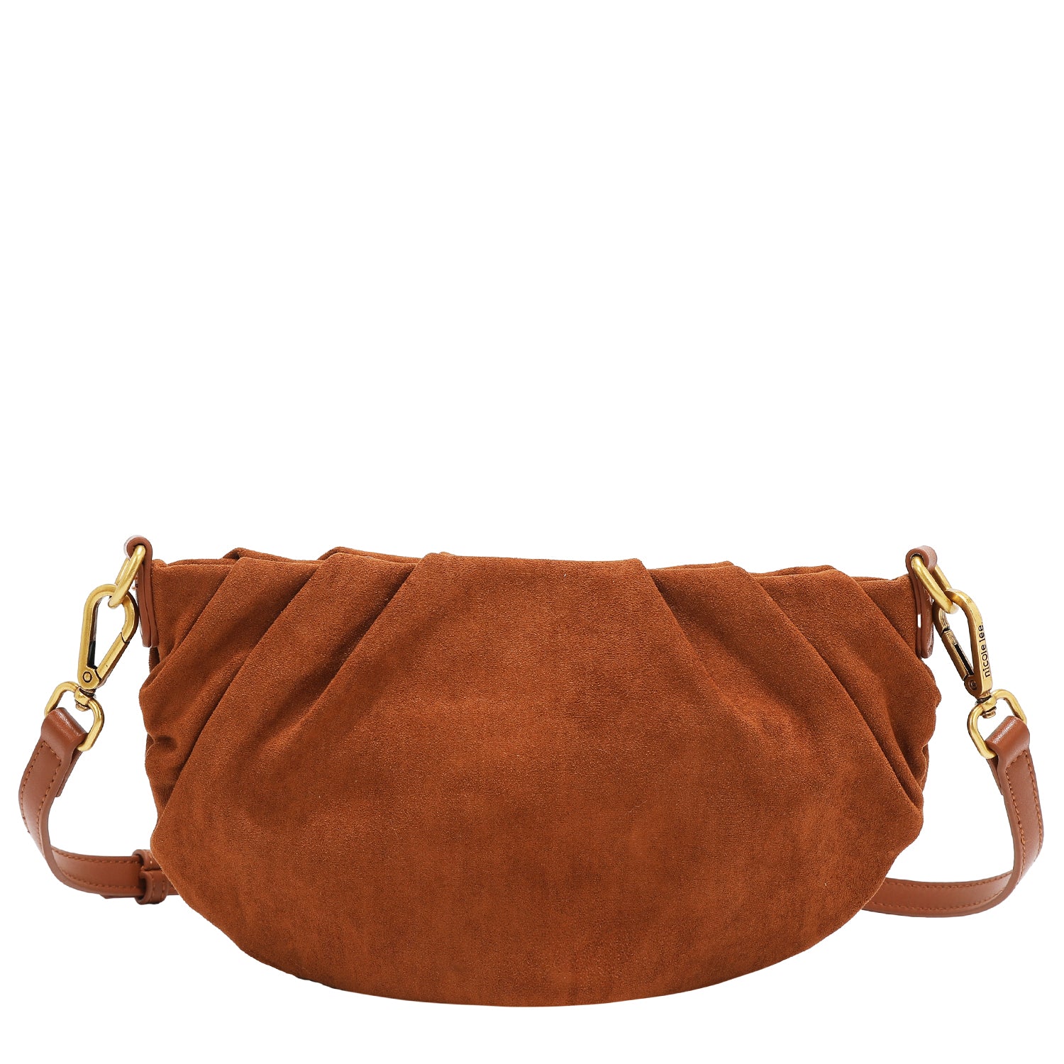 BANDOLERA CON DISEÑO FLORAL (MARRON)