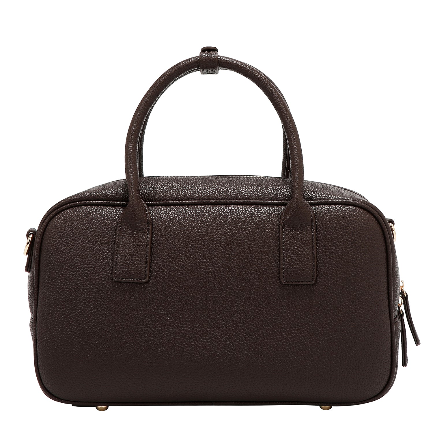 BOLSO BOSTON CHIC CON CUADROS (MARRON CLARO)