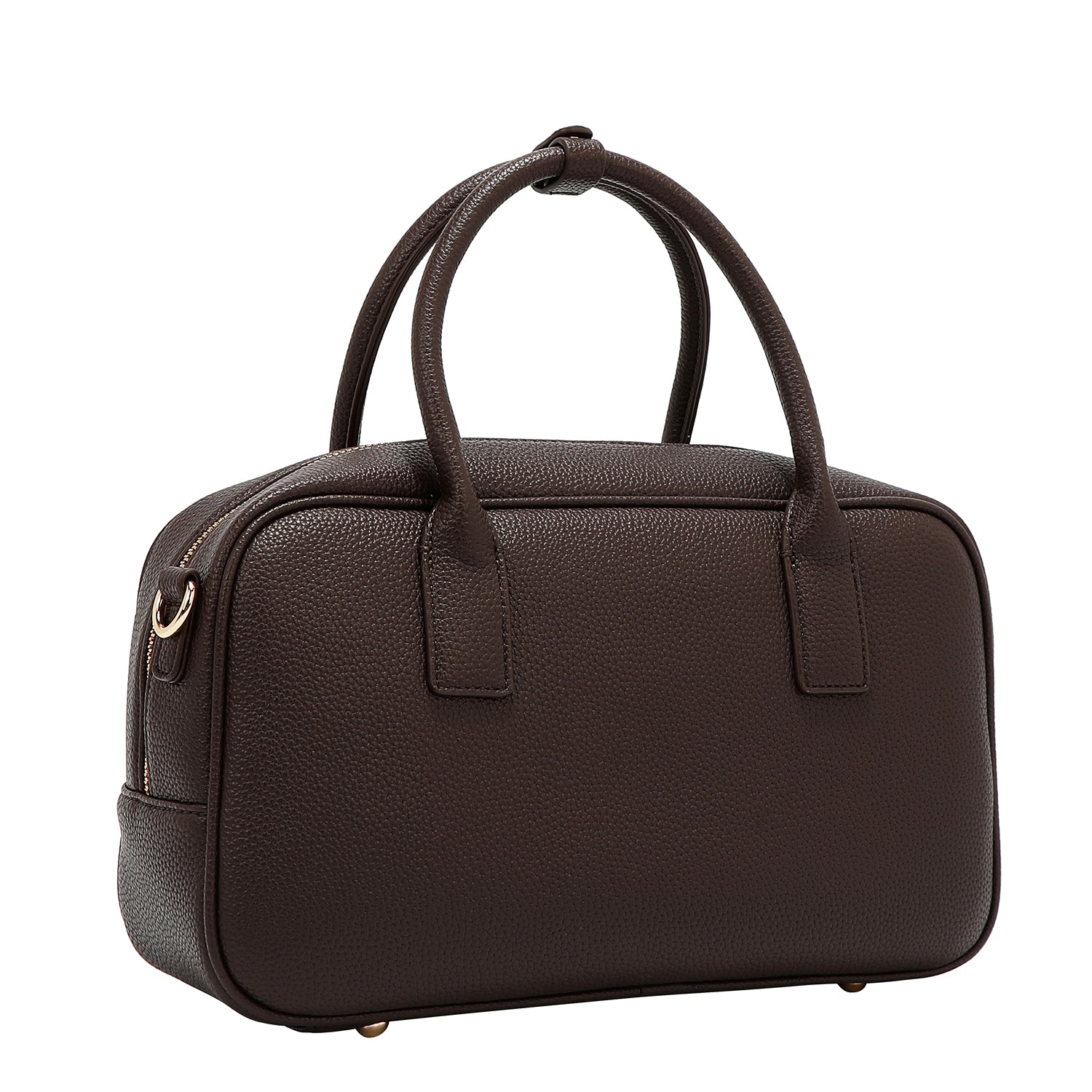 BOLSO BOSTON CHIC CON CUADROS (MARRON CLARO)