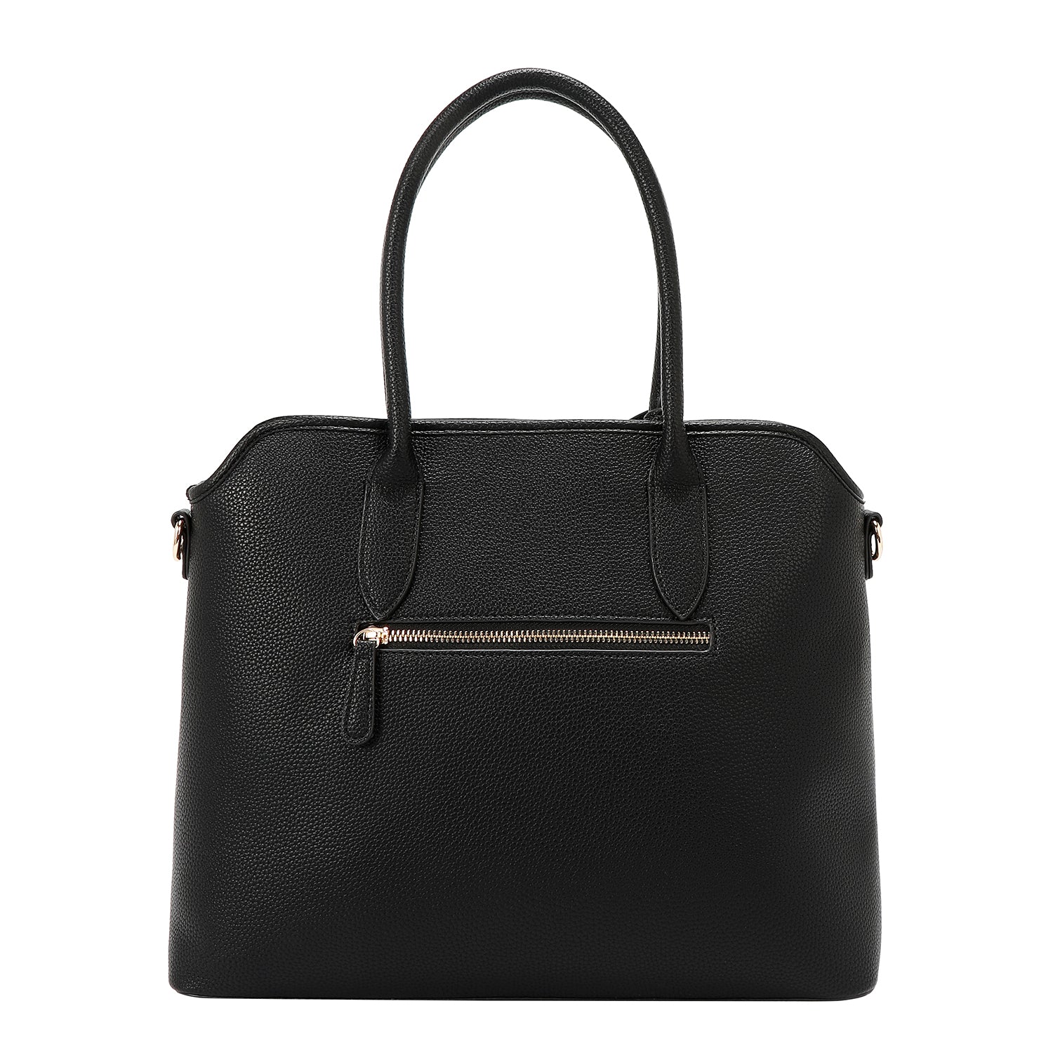 BOLSO TOTE CHIC CON CUADROS (NEGRO)