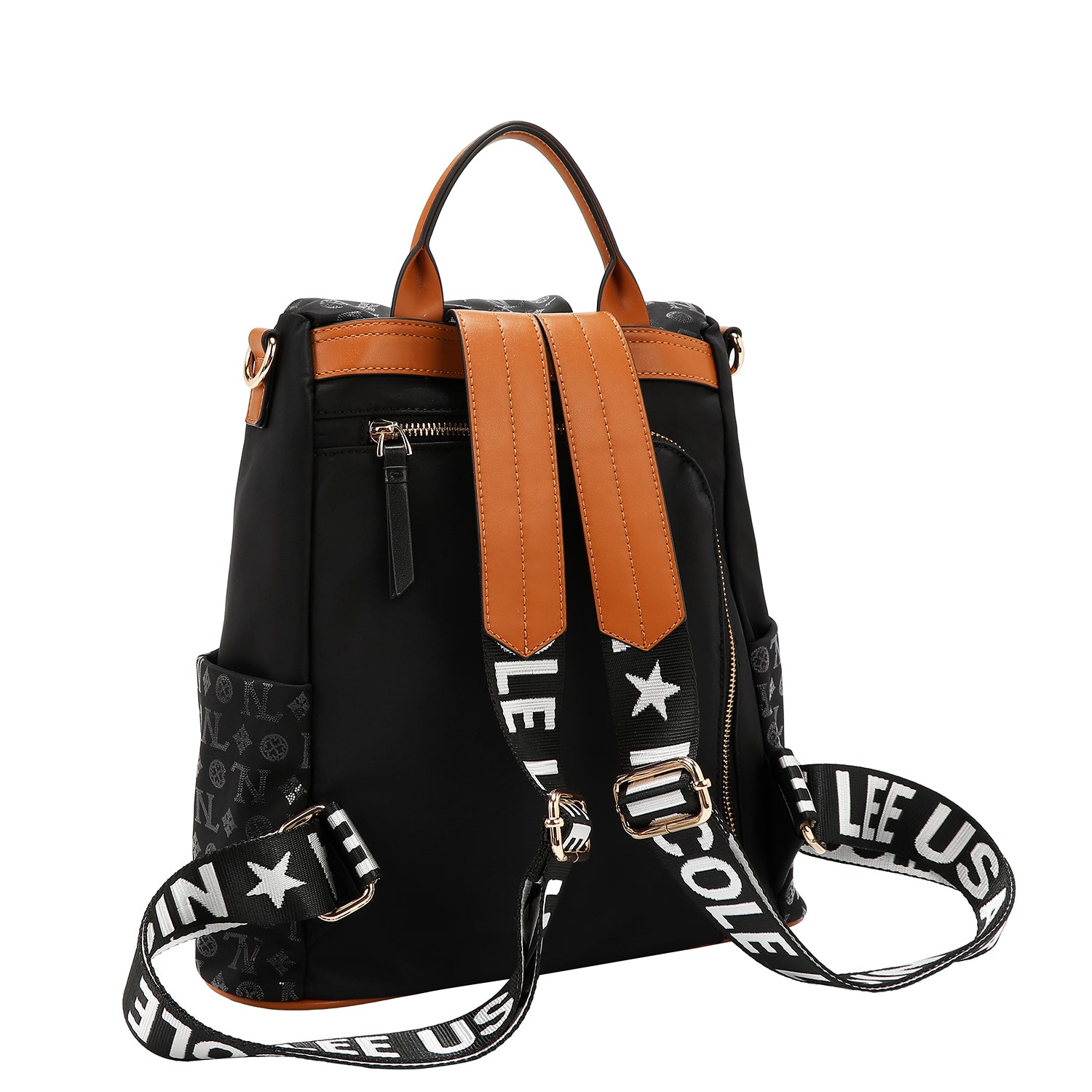 SAC À DOS AVEC LOGO MONOGRAMME (NOIR)