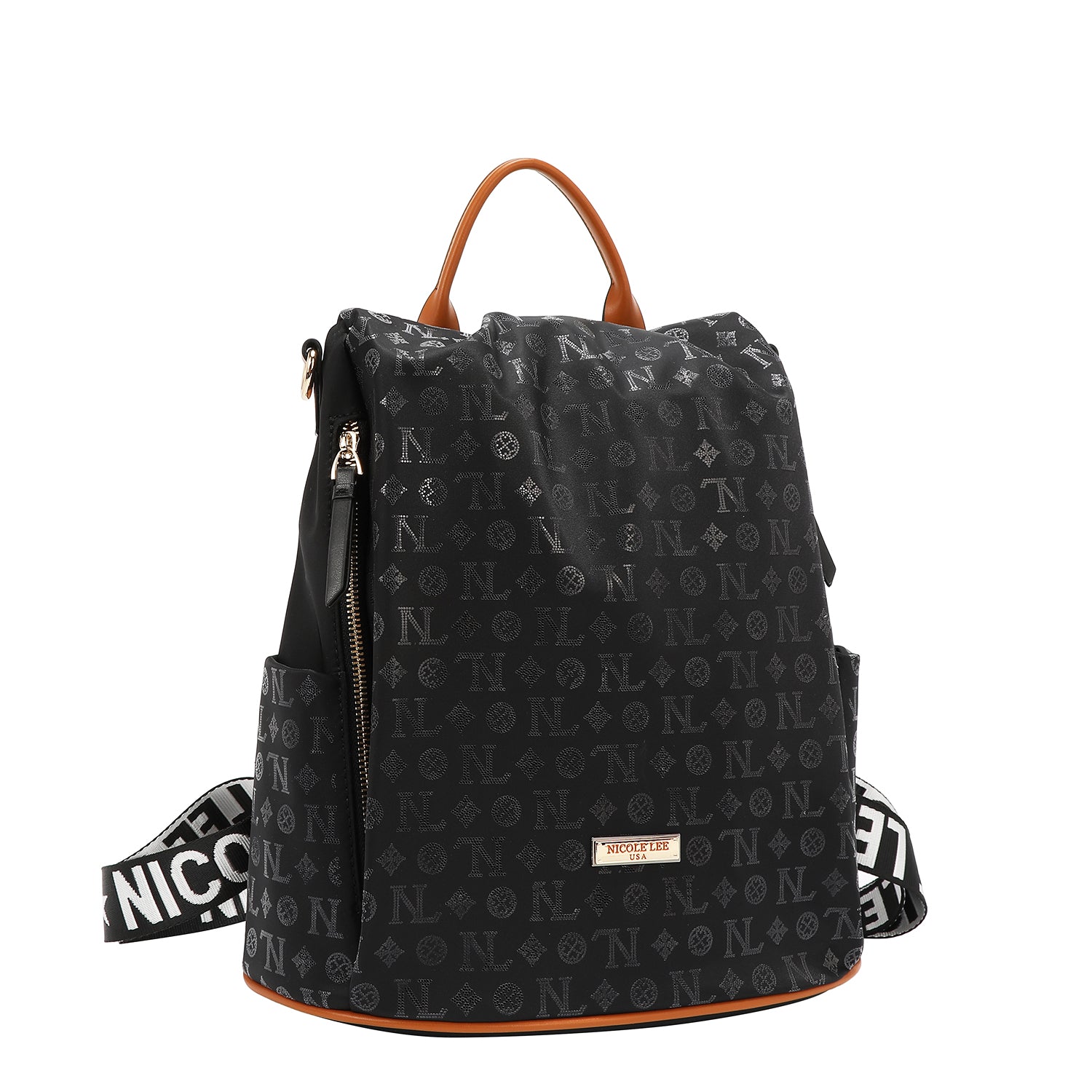 SAC À DOS AVEC LOGO MONOGRAMME (NOIR)