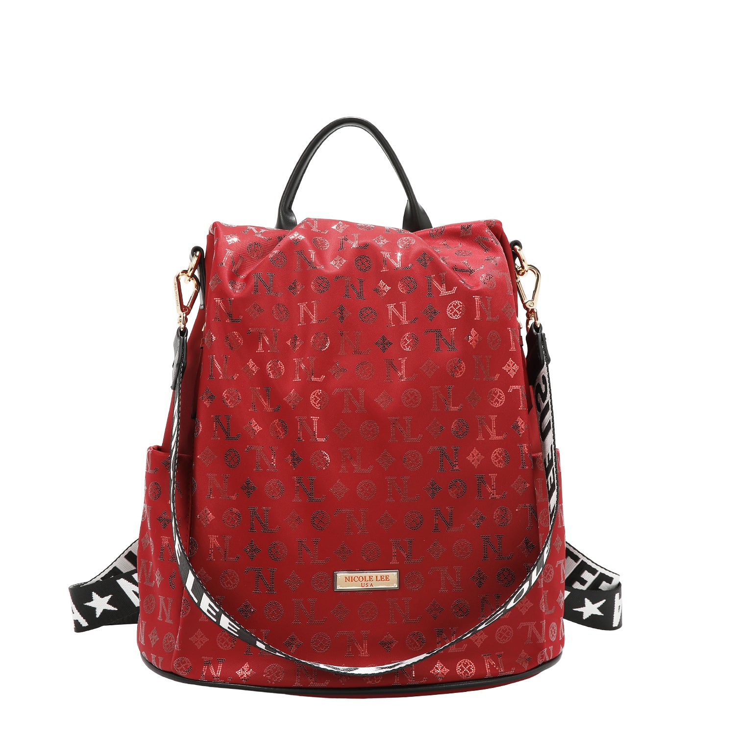 ZAINO CON LOGO MONOGRAMMA (ROSSO)