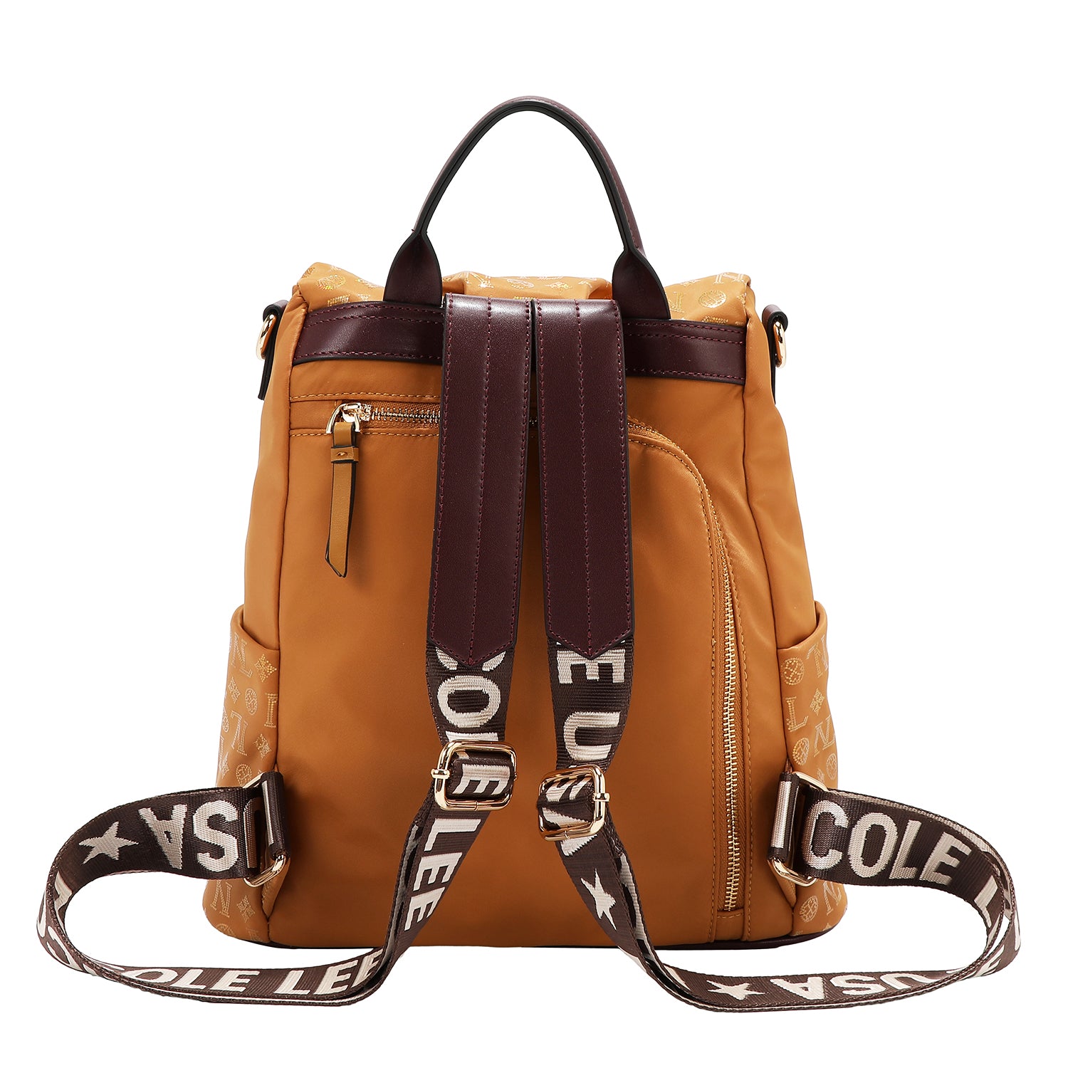 ZAINO CON LOGO MONOGRAMMA (CAMMELLO)