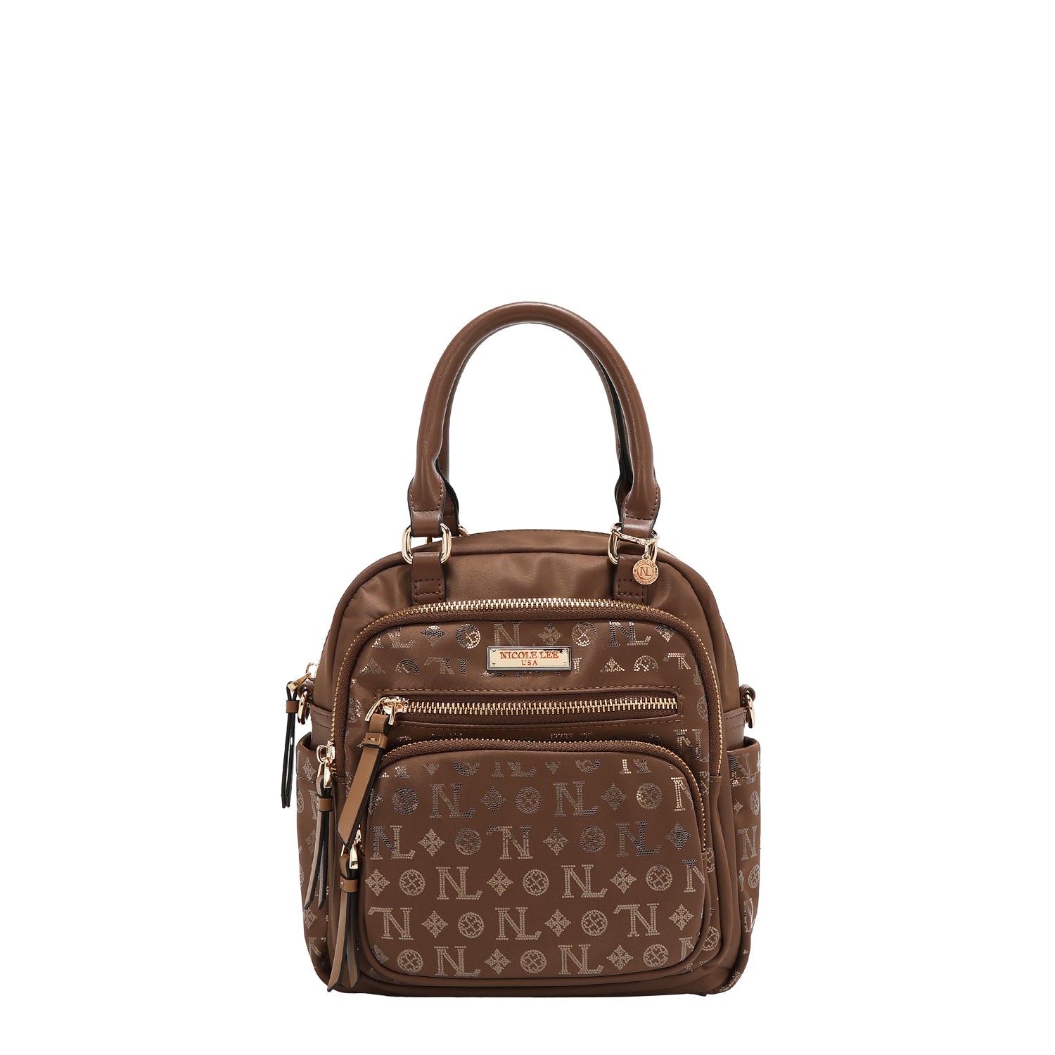 MULTIPURPOSE BAG WITH MONOGRAM LOGO (BROWN)