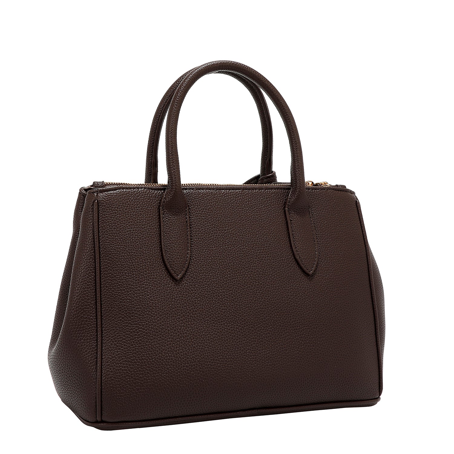 BOLSO DE CUADROS CHIC (MARRON CLARO)