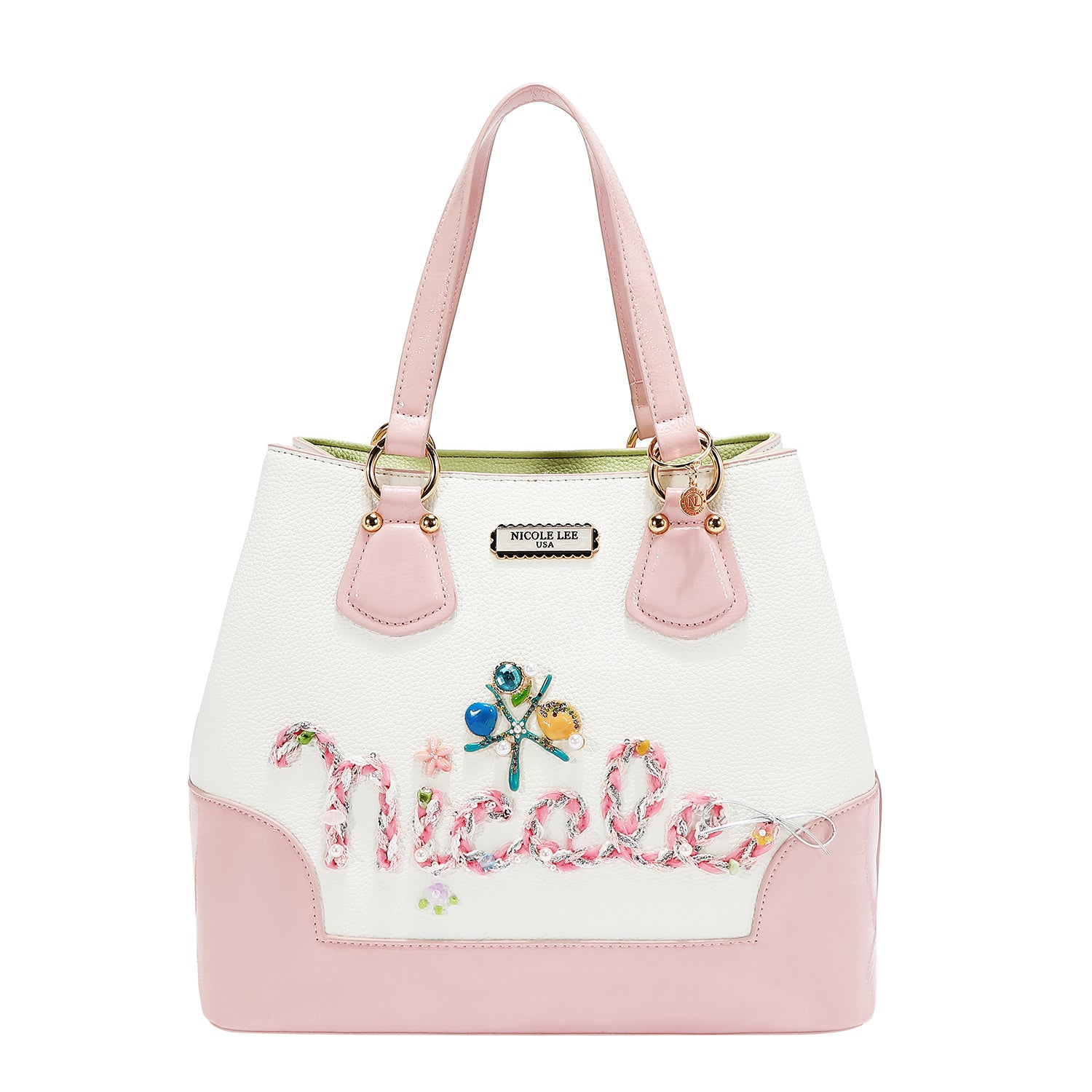 BOLSO TOTE NICOLE OCEAN (BLANCO)