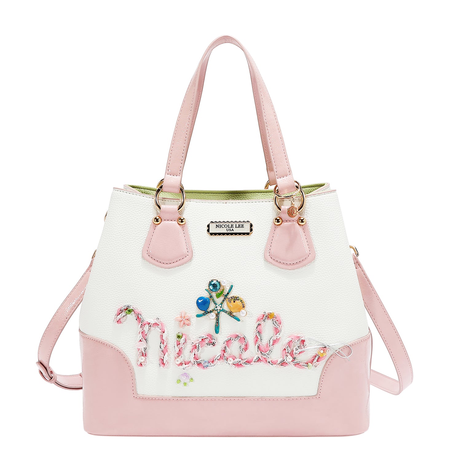 BOLSO TOTE NICOLE OCEAN (BLANCO)
