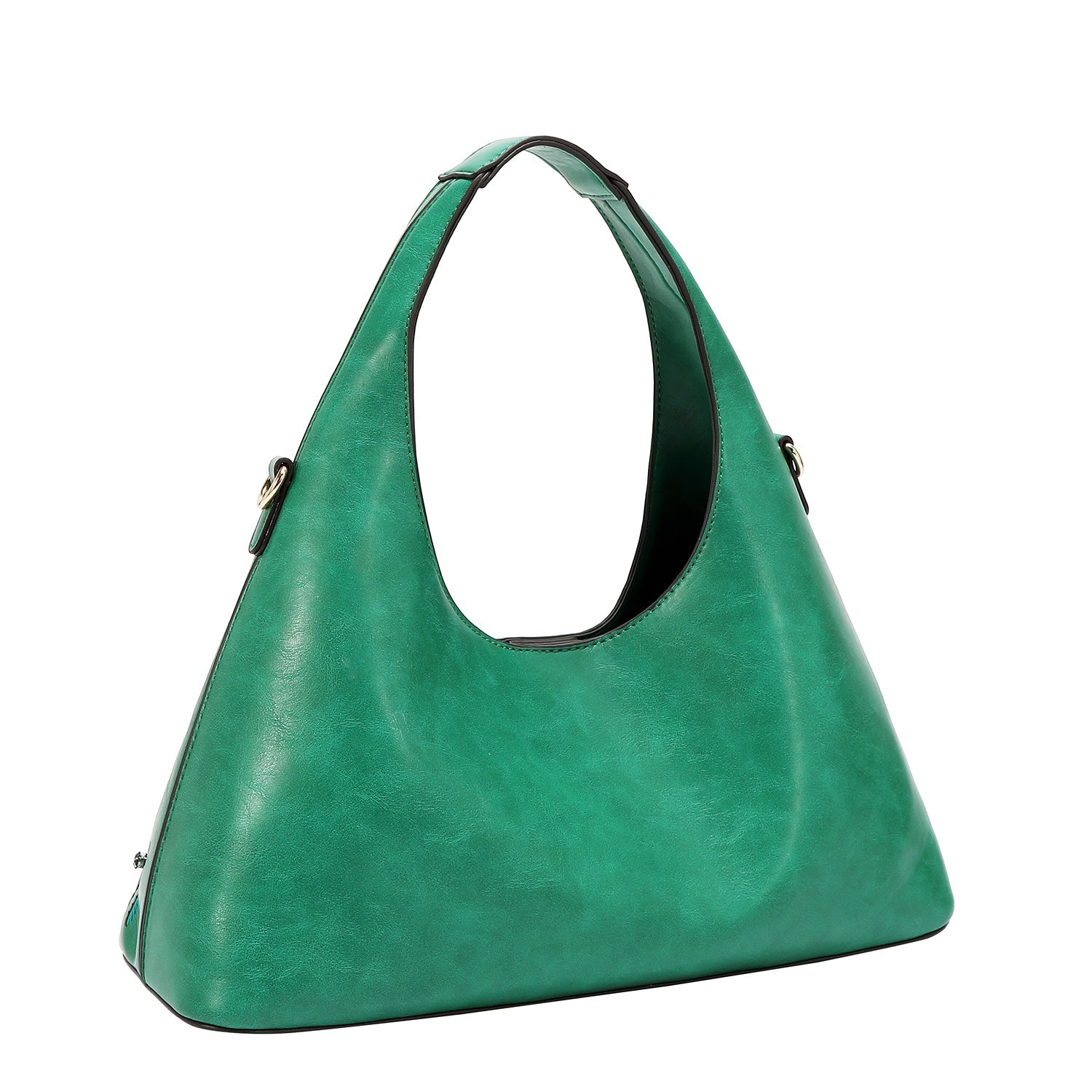 BOLSO DE MANO CON COSTURA (VERDE)