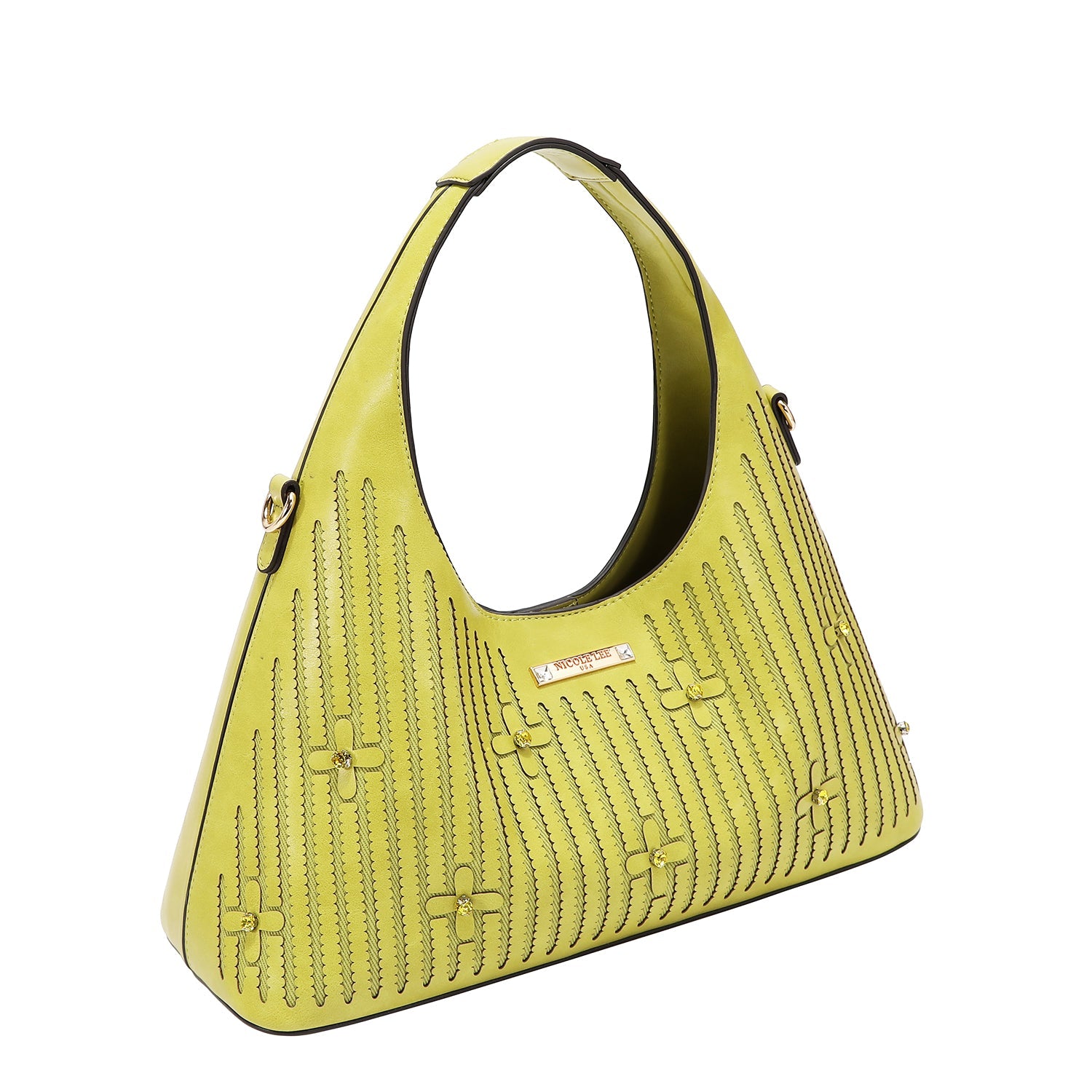 HANDBAG WITH STITCH (LIME)