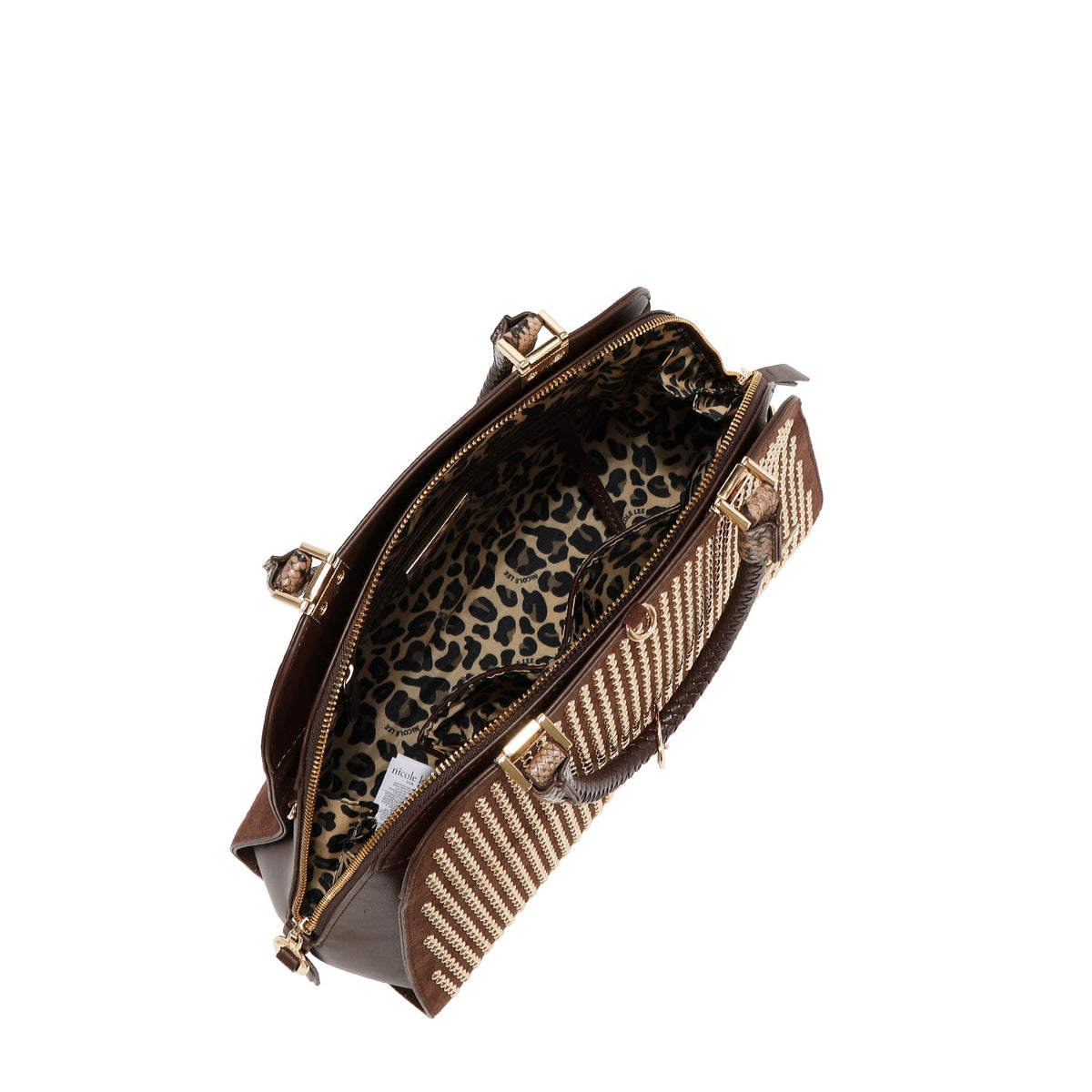 BOLSO DOMO CON TACHUELAS (BROWN)