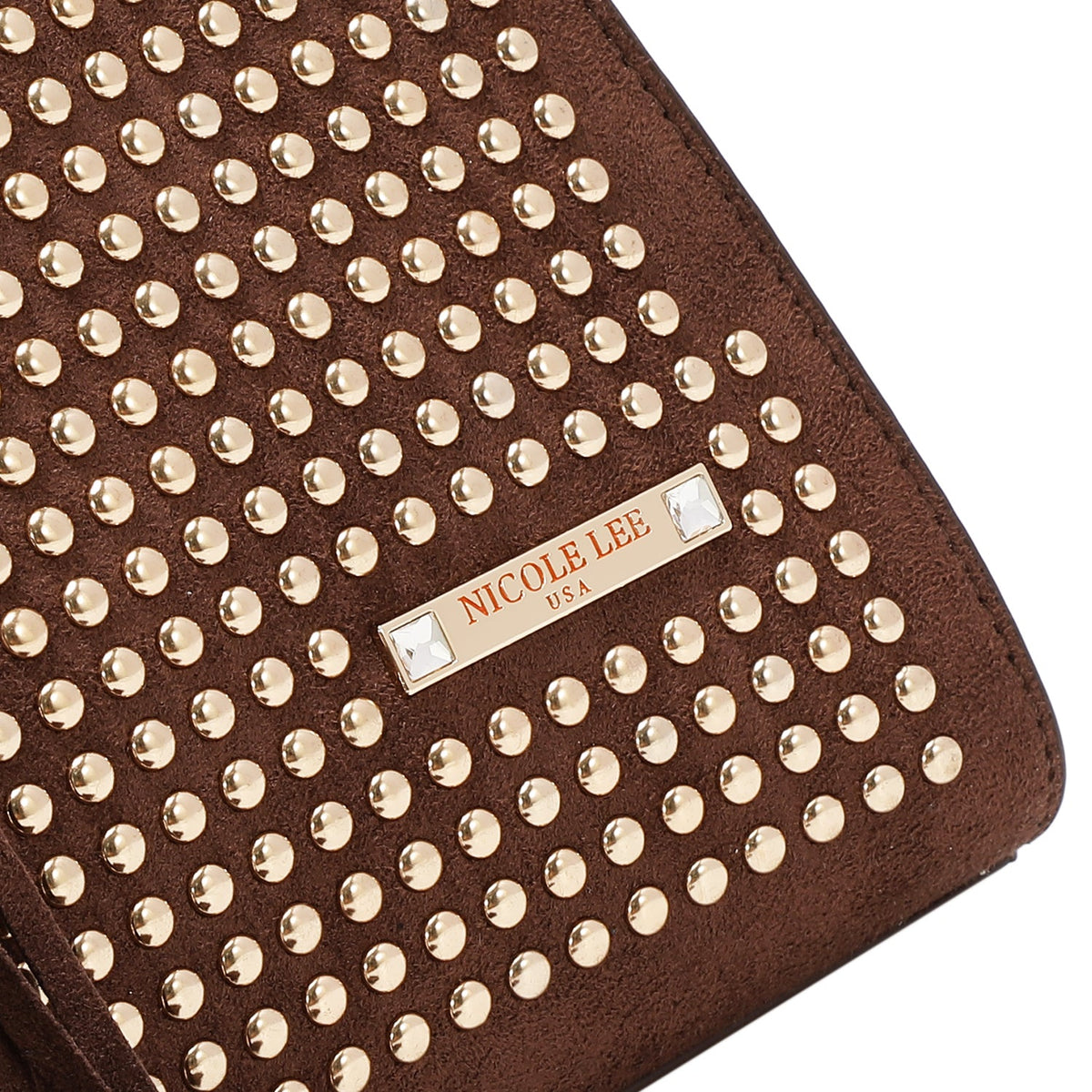 BOLSO DOMO CON TACHUELAS (BROWN)