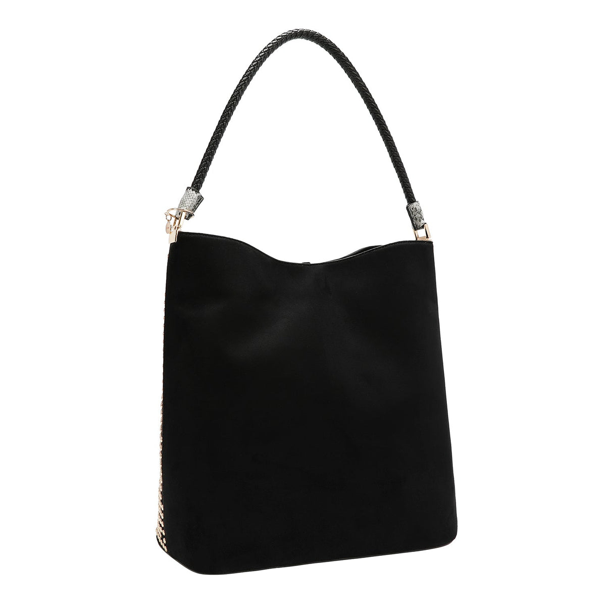 BORSA BOHO CON BORCHIE (NERO)