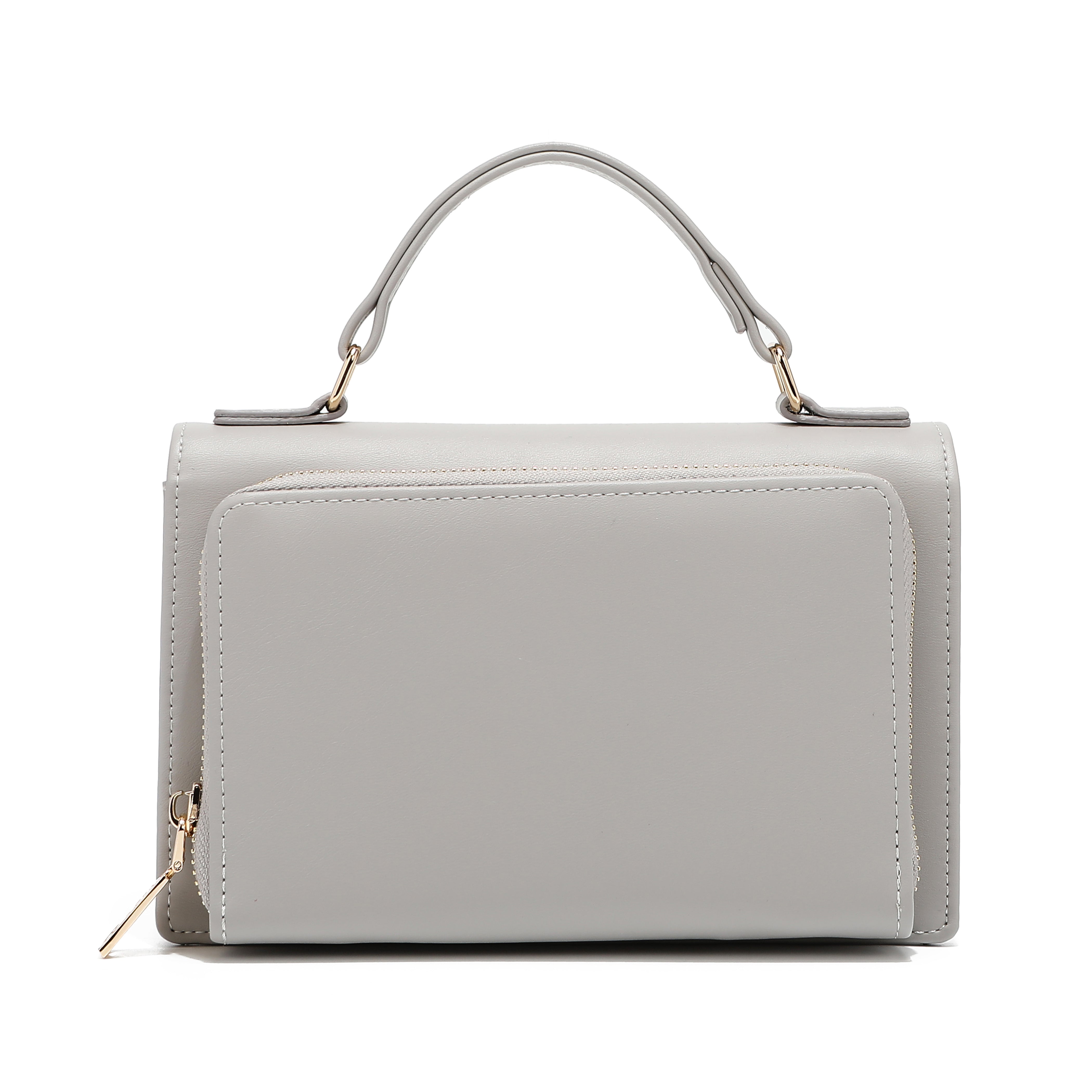 PORTEFEUILLE BANDOULIÈRE REMI GRIS