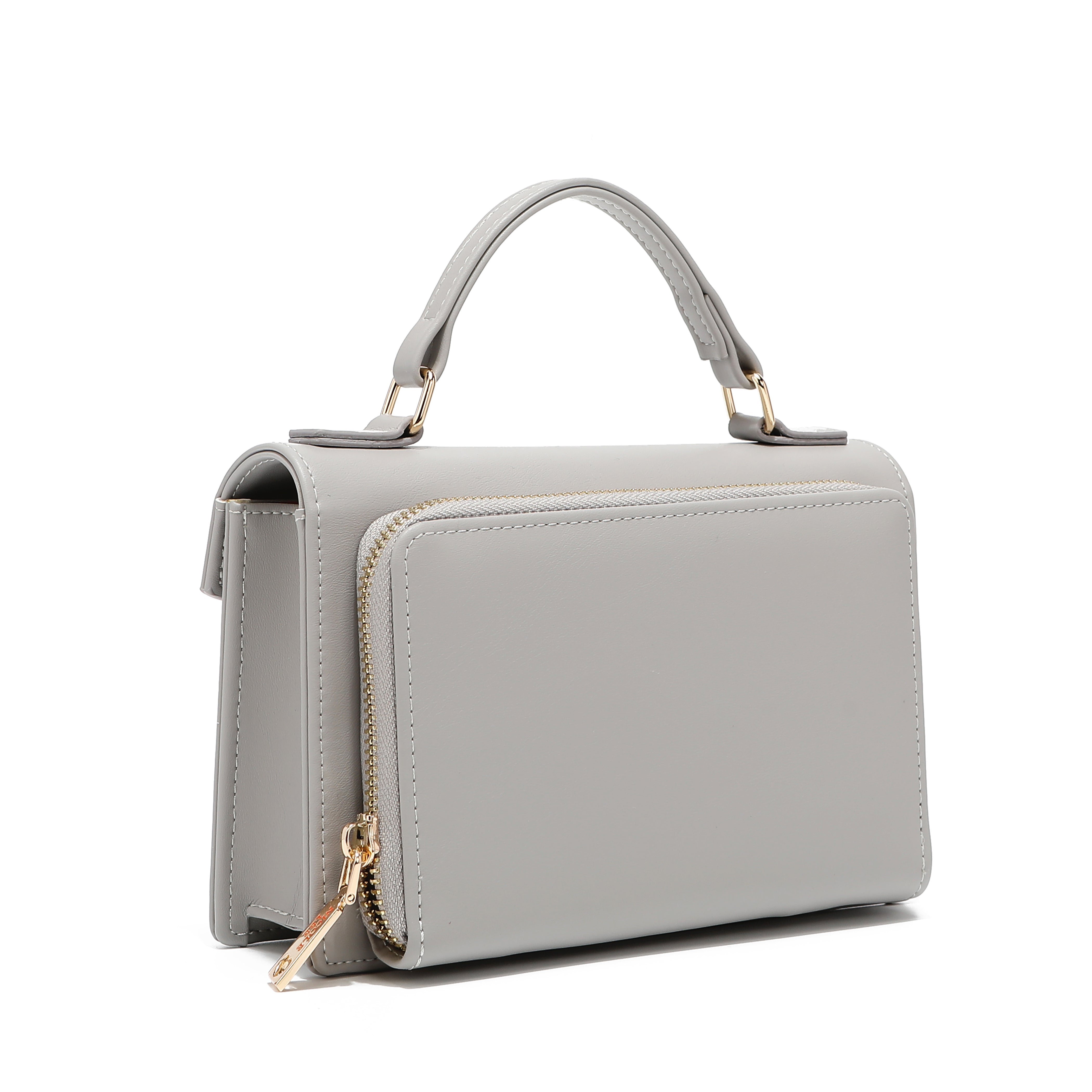 PORTEFEUILLE BANDOULIÈRE REMI GRIS