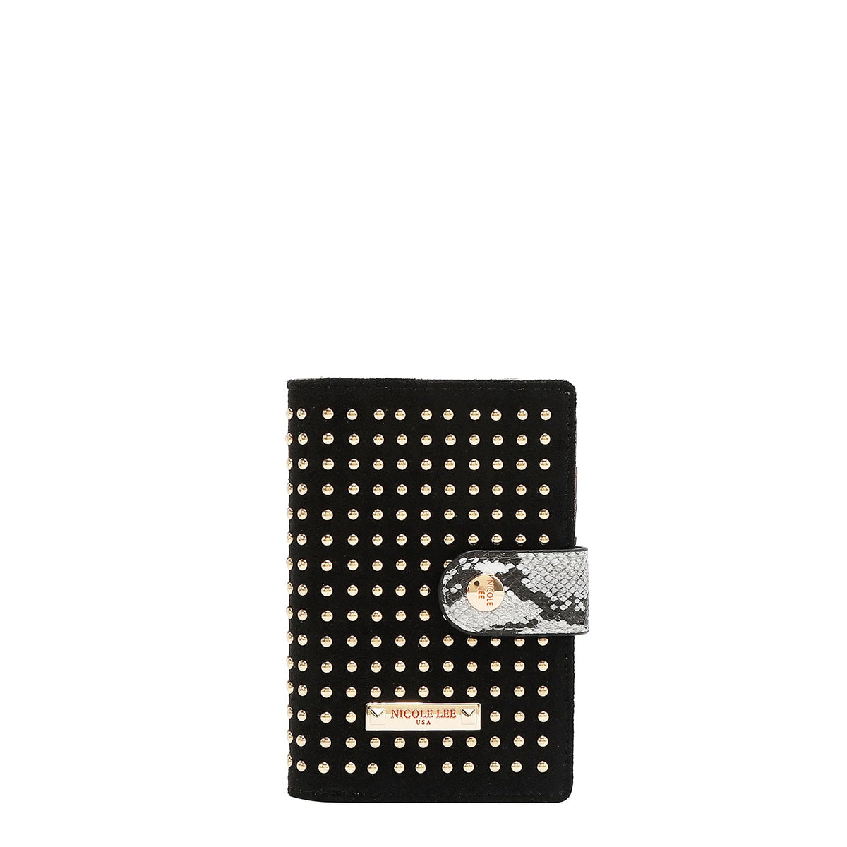 CARTERA CON TACHUELAS (NEGRO)