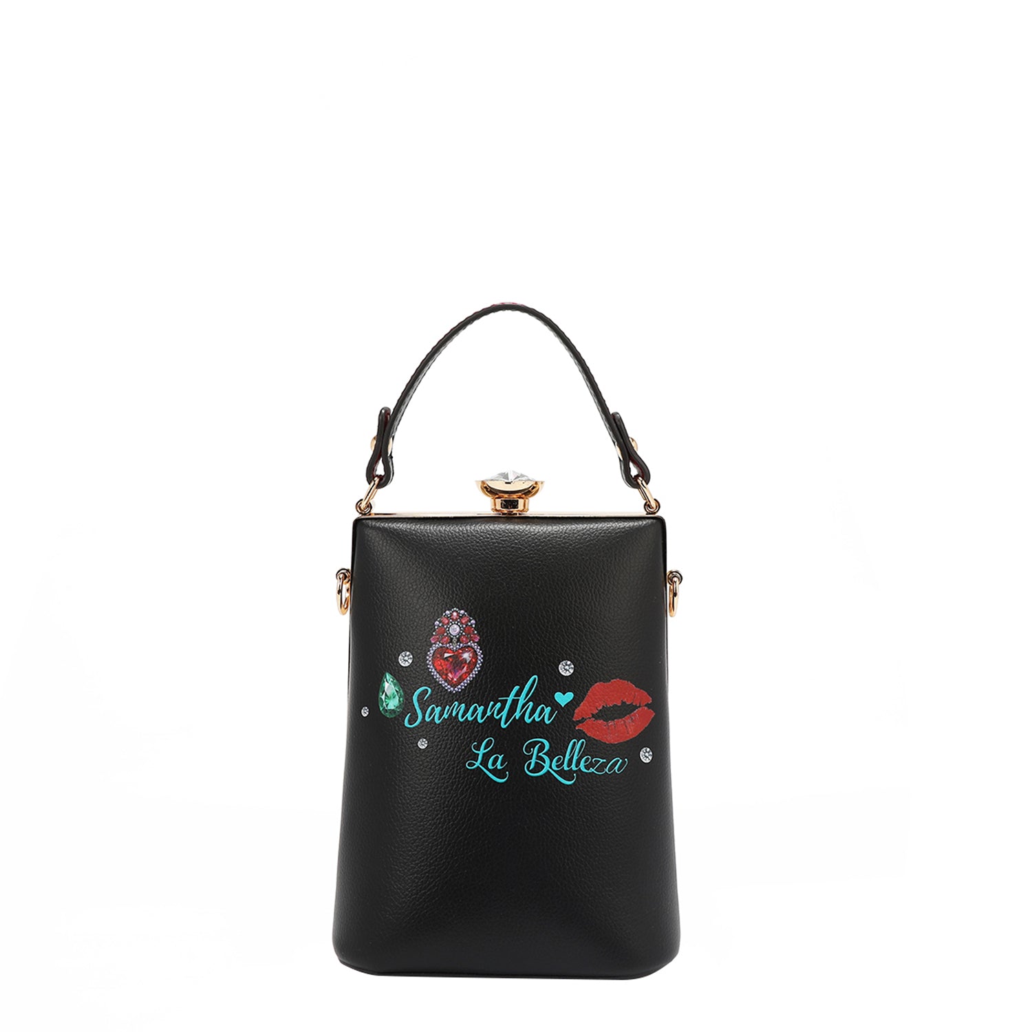 SACO COM PEQUENO DIAMANTE (<tc>SAMANTHA LA BELLEZA</tc>)