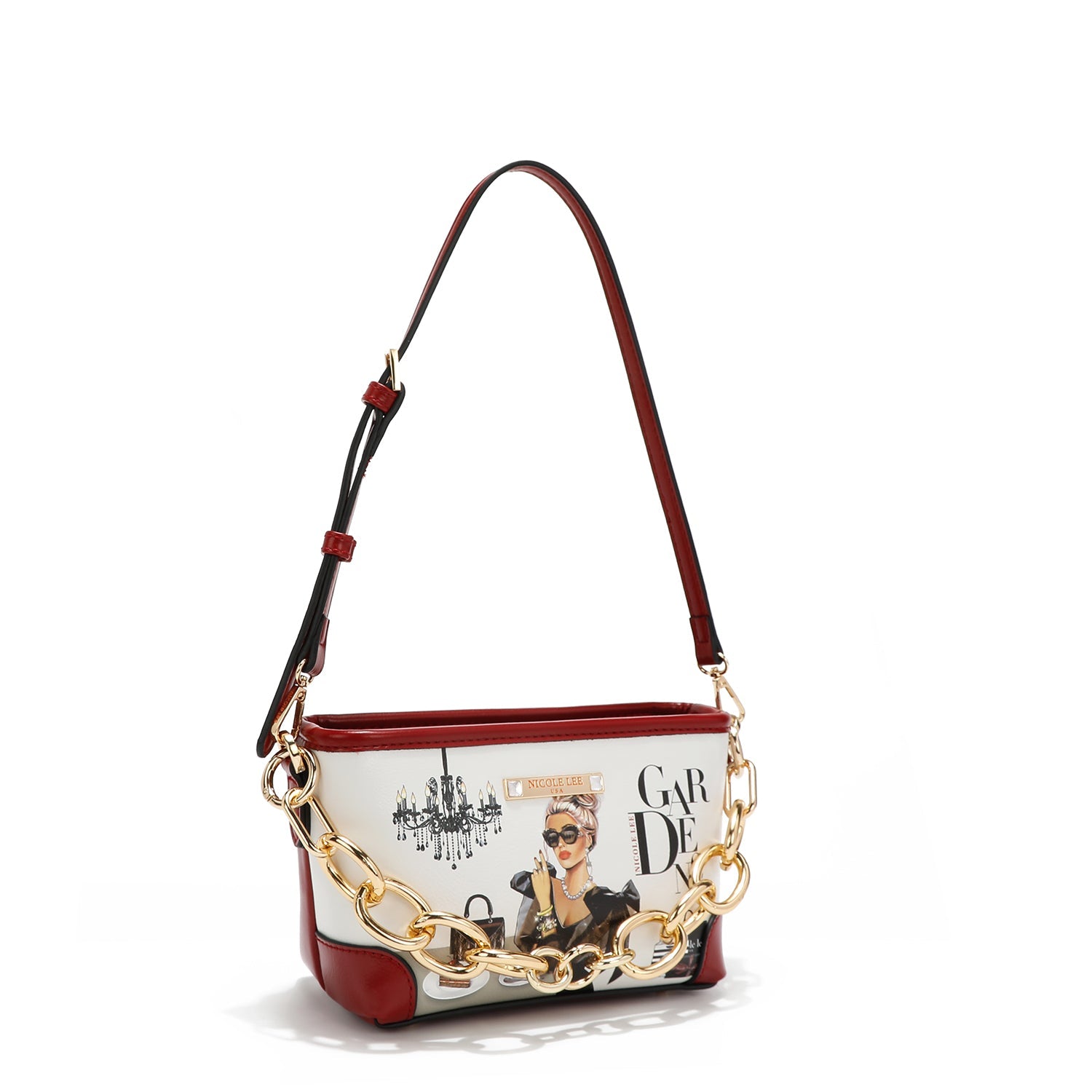 BOLSA PEQUENA COM CORRENTE <tc>LADY IN BLACK</tc>