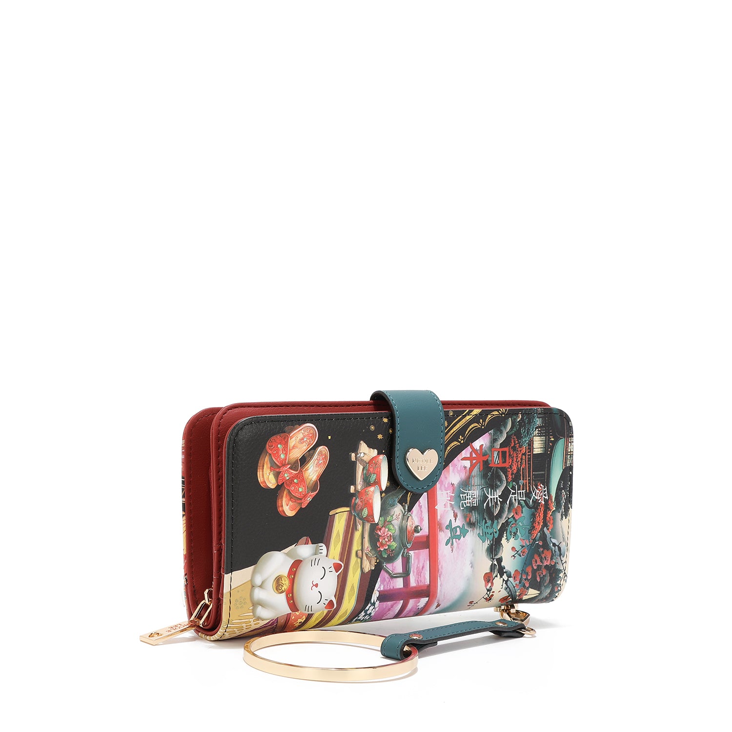 PORTAFOGLIO PIEGHEVOLE NL SIGNATURE CON CINTURINO (<tc>AKIKO LA BELLEZA</tc>)