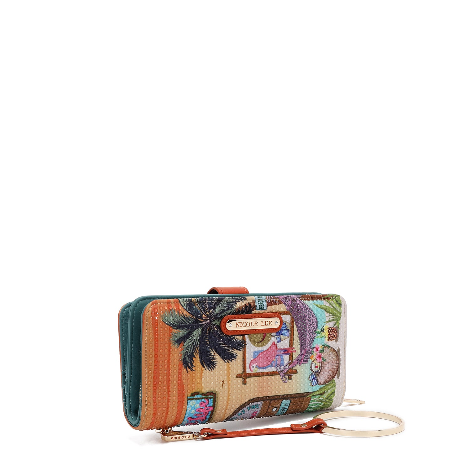 NL SIGNATURE FALTBARE GELDBÖRSE MIT RIEMEN (<tc>SUN & SAND</tc>)