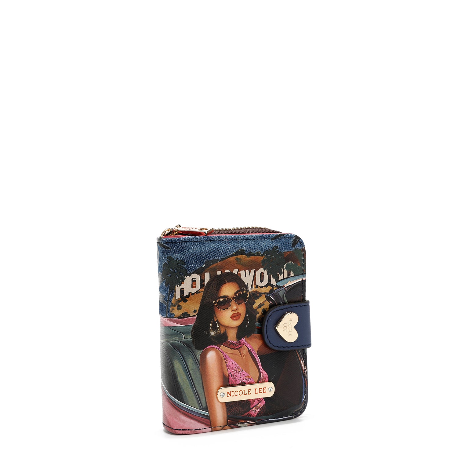 PORTEFEUILLE PLIABLE COEUR EN DENIM (<tc><tc>Hollywood Drive</tc></tc>)