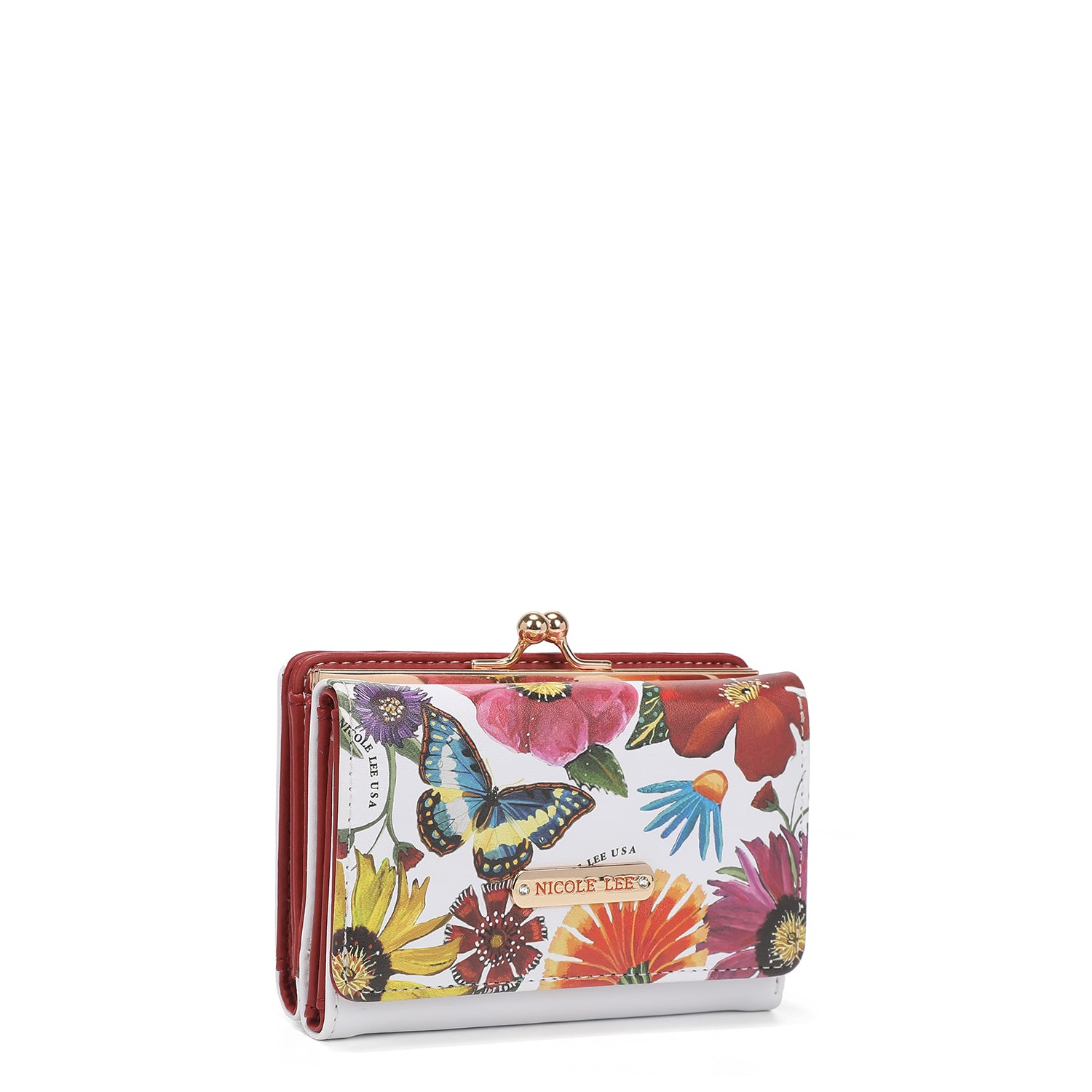 Triple fashion compact portfolio with RFID block