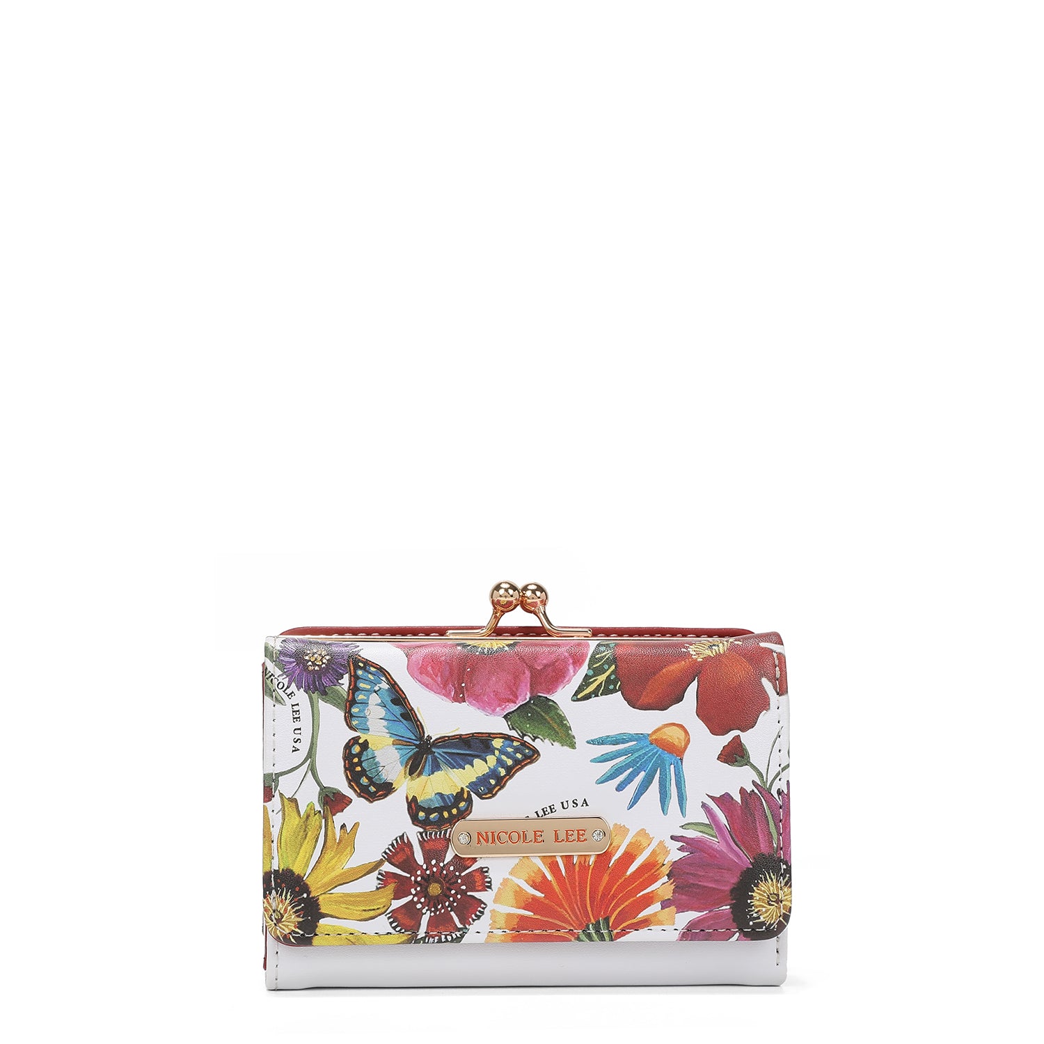 Triple fashion compact portfolio with RFID block