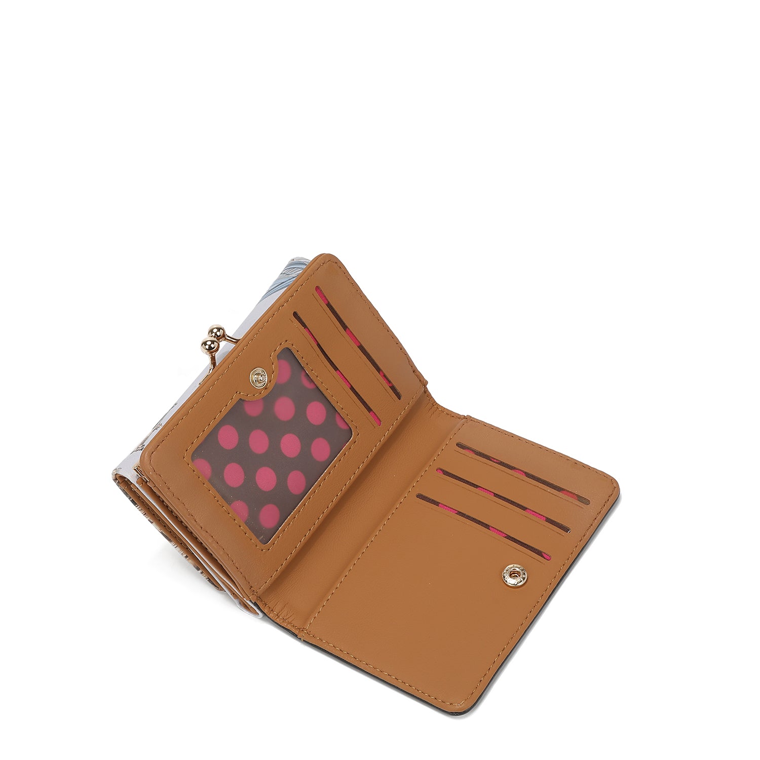 Triple Fashion Compact Portfolio mit RFID -Block