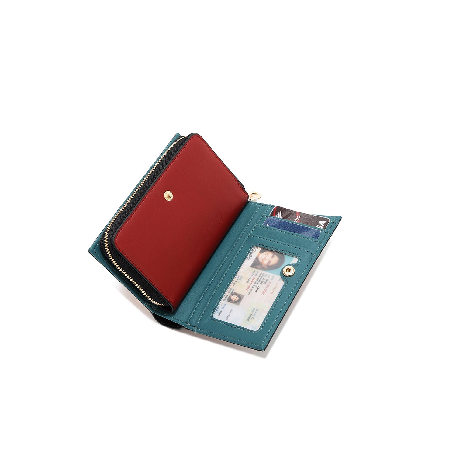 Portfolio pieghevole con cerniera centrale (smalto)