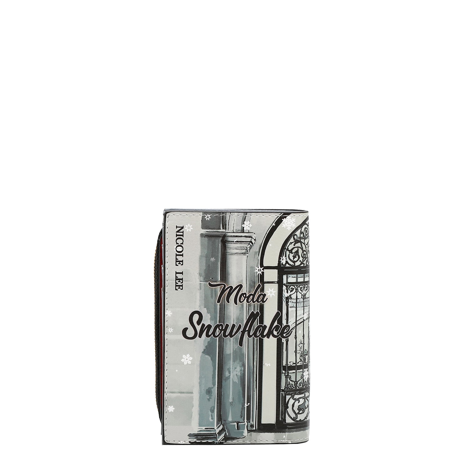 PORTAFOGLIO PIEGHEVOLE CON CERNIERA CENTRALE (<tc>MODA SNOWFLAKE</tc>)